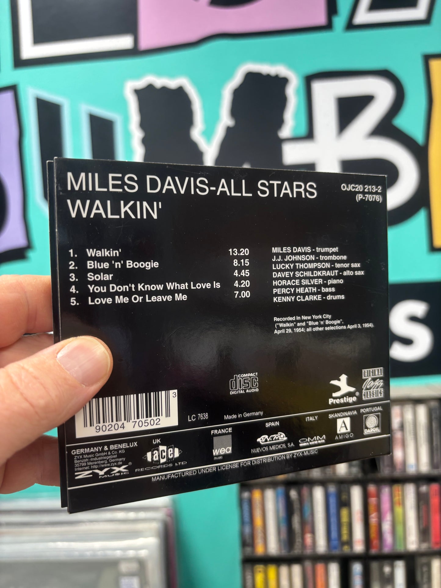 Miles Davis All Stars: Walkin’, CD, compilation, reissue, remastered, digipak, Original Jazz Classics, Prestige, Germany year?