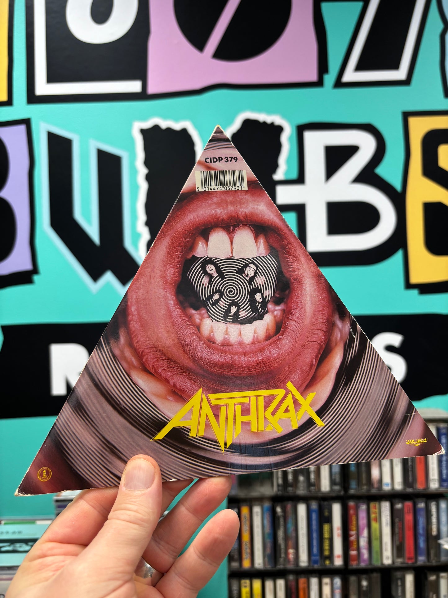Anthrax: Make Me Laugh, CD, Single, Triangular card sleeve, Island Records, Megaforce Worldwide, UK 1988