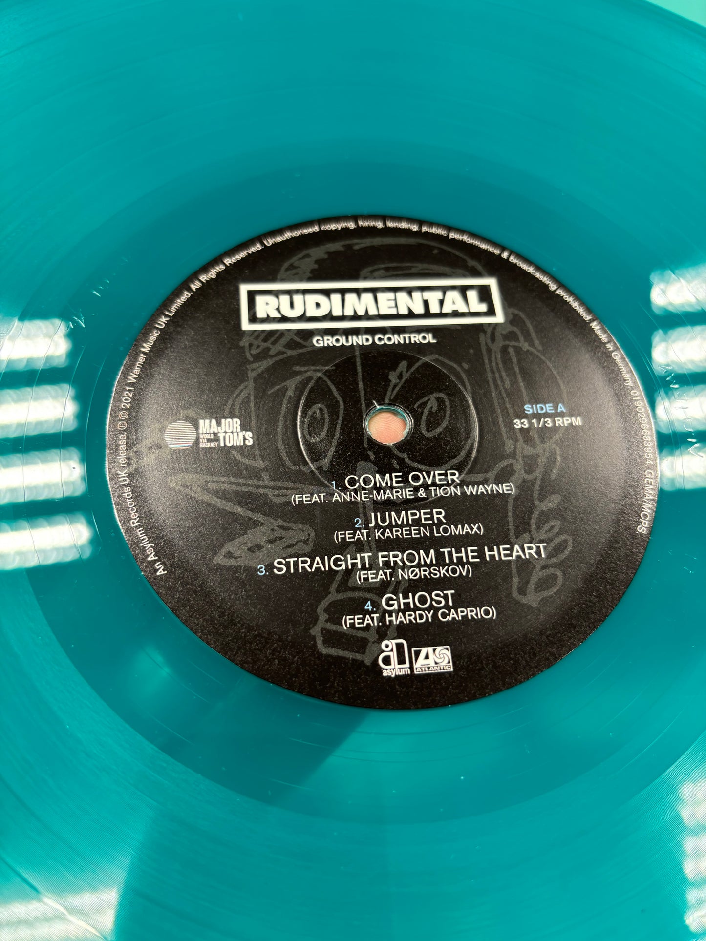 Rudimental: Ground Control, 2LP, gatefold, Limited Edition, Teal Translucent, Only vinyl pressing, Asylum Records, Europe 2021