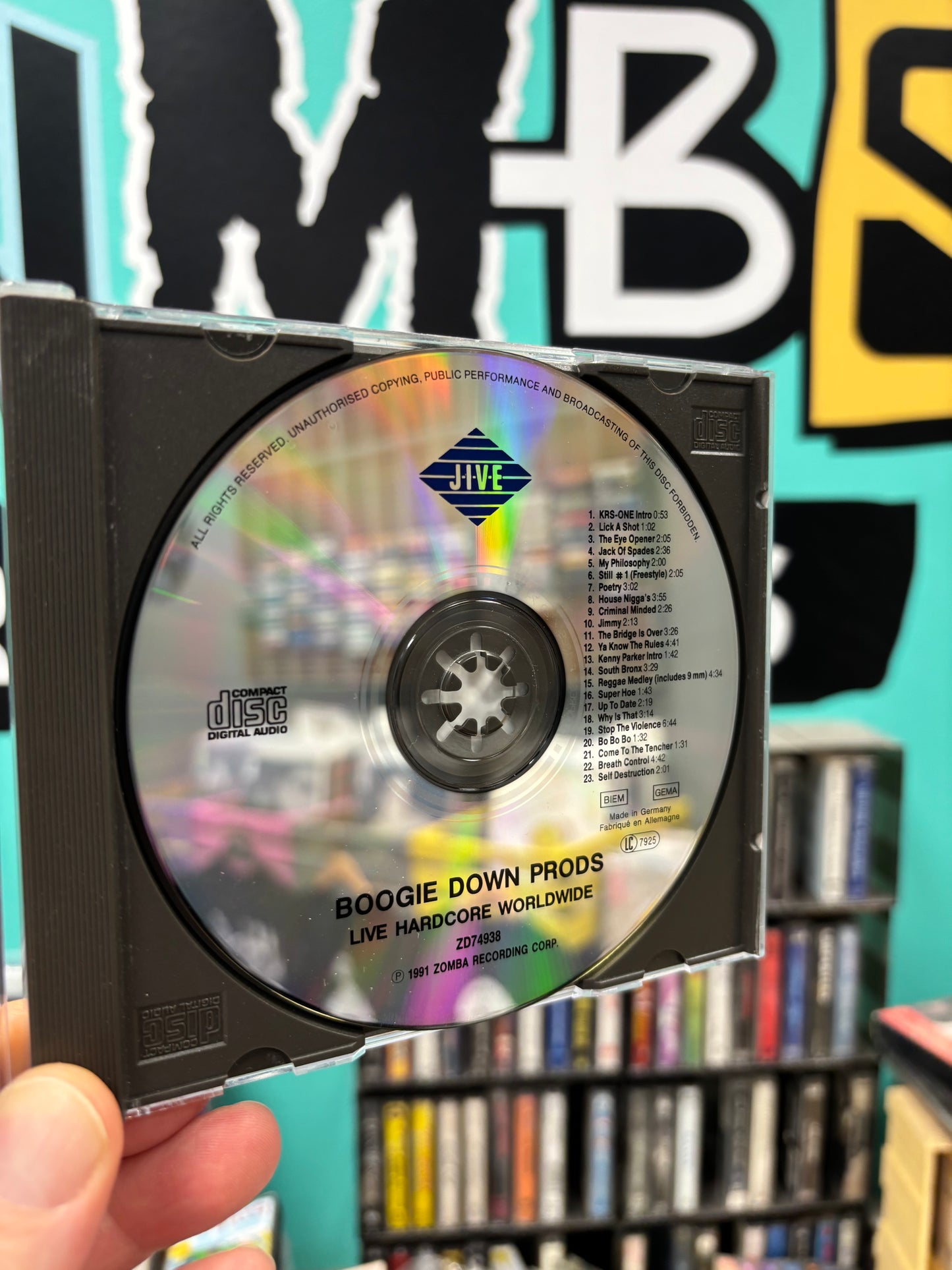 Boogie Down Productions: Live Hardcore Worldwide, CD, Jive, Europe 1991