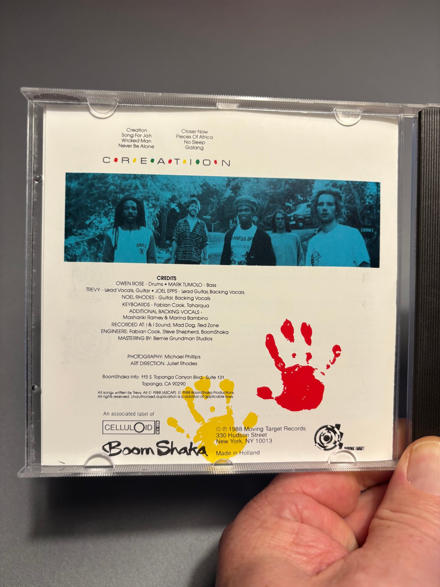 Boom Shaka: Creation, CD, Moving Target, Netherlands 1988