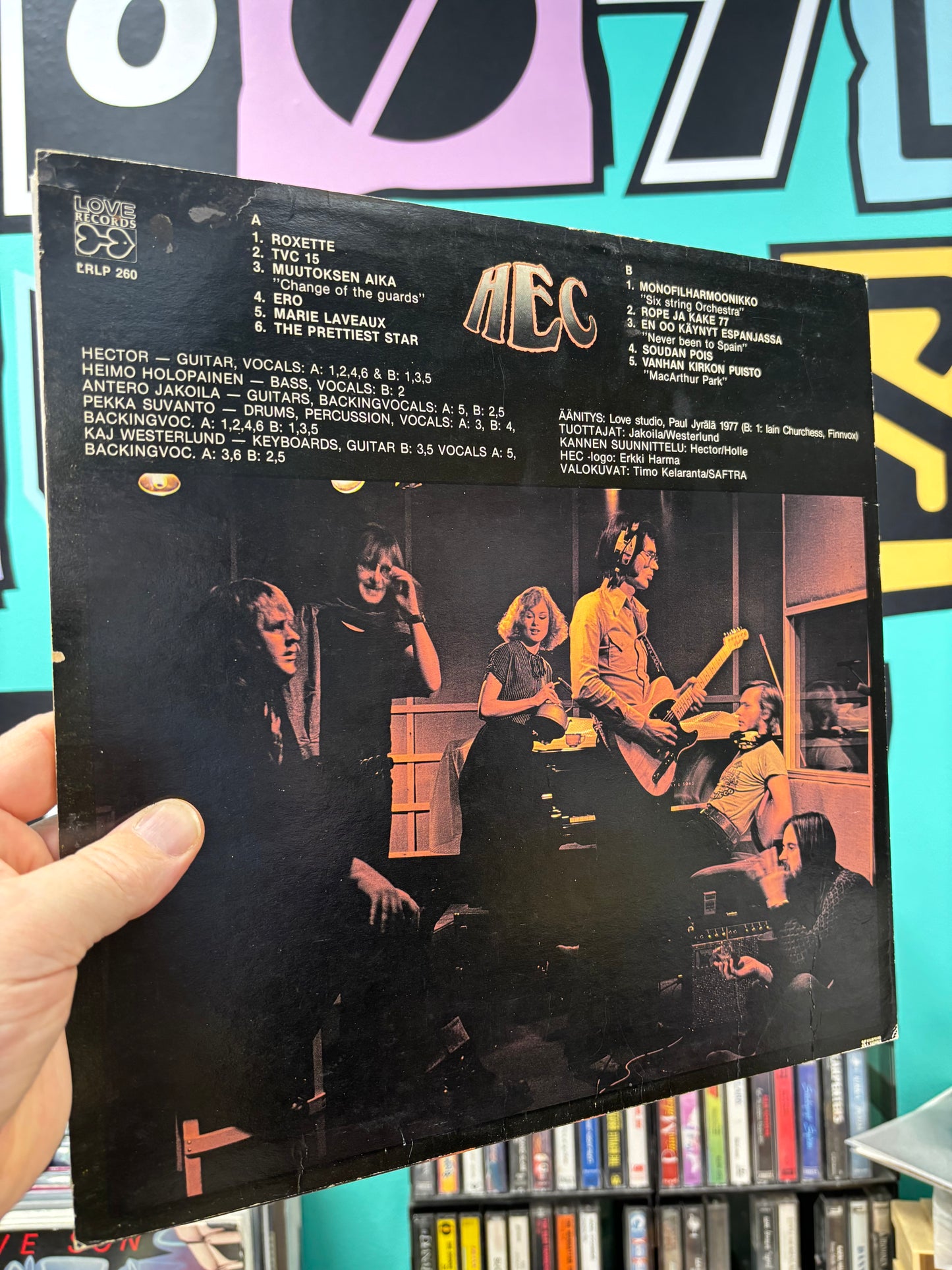 Hec: Hec, LP, 1st pressing, Love Records, Finland 1977