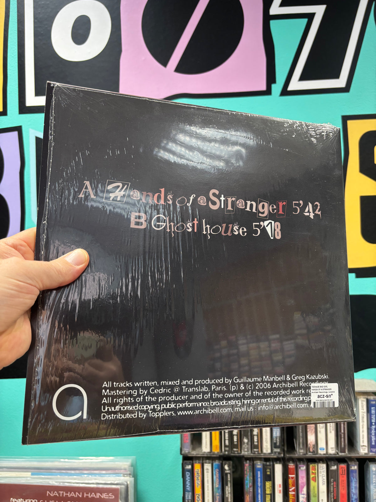 Teenage Bad Girl: Hands Of A Stranger, 12inch, 1st pressing, Archibell, France 2006