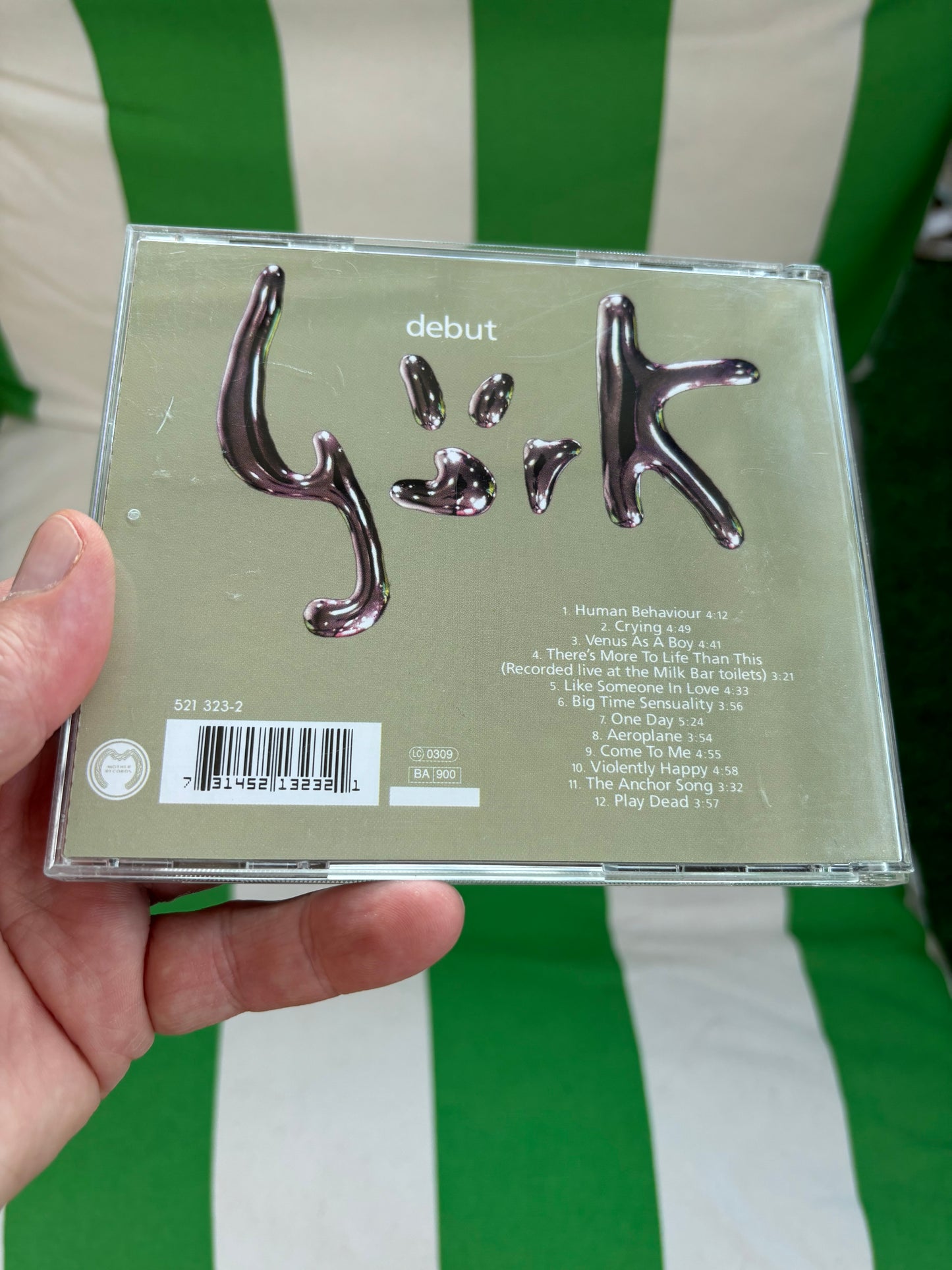 Björk: Debut, CD, reissue, Mother Records, UK year?