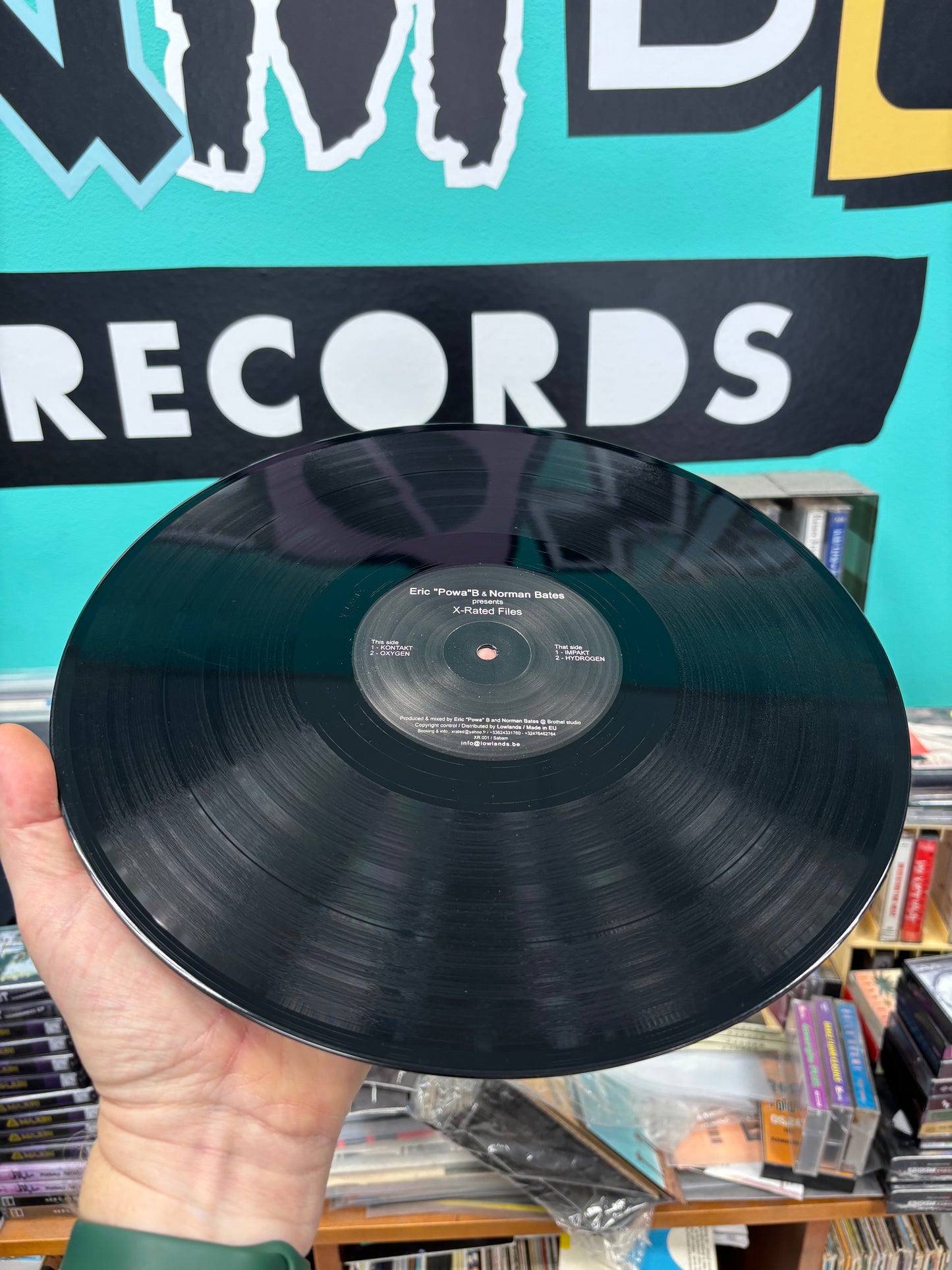Eric ”Powa” B vs Norman Bates: X-Rated Files, 12inch, Only pressing, Not On Label, Belgium 2005