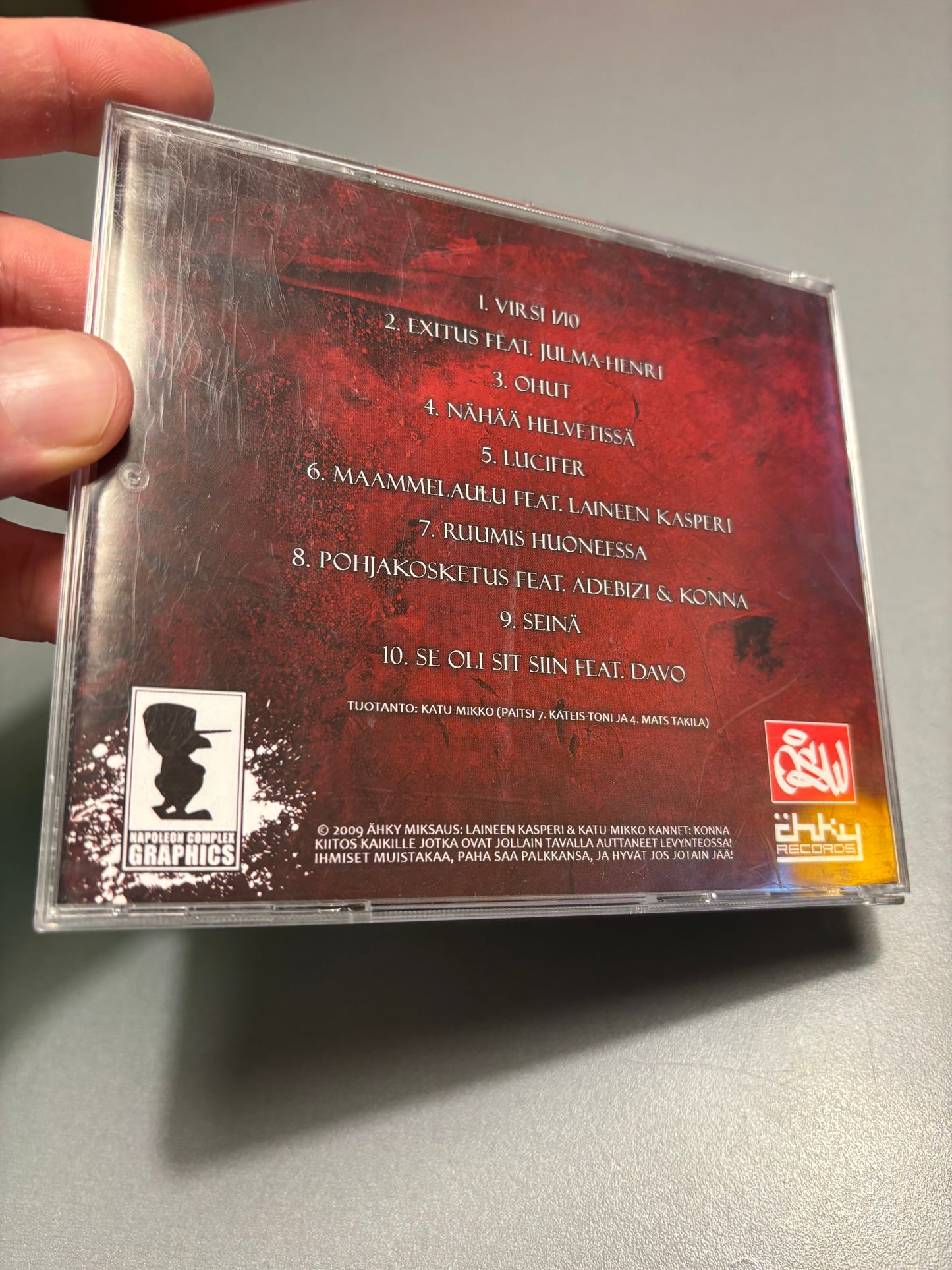 Aisti & Emeto: Exitus, CD, Only pressing, Ähky Records, Finland 2009