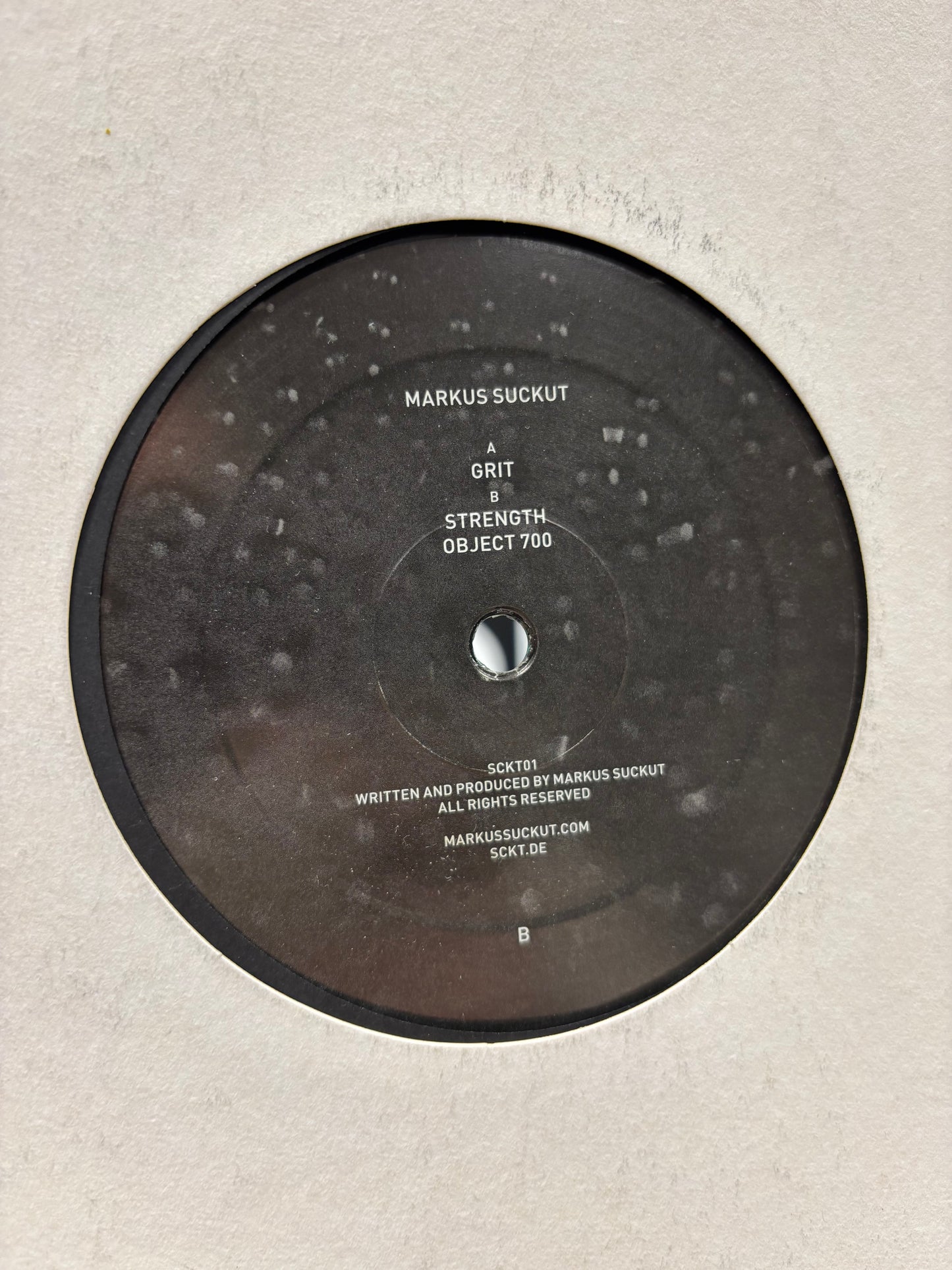 Markus Suckut: SCKT 01, 12inch, 1st pressing, SCKT, Germany 2012