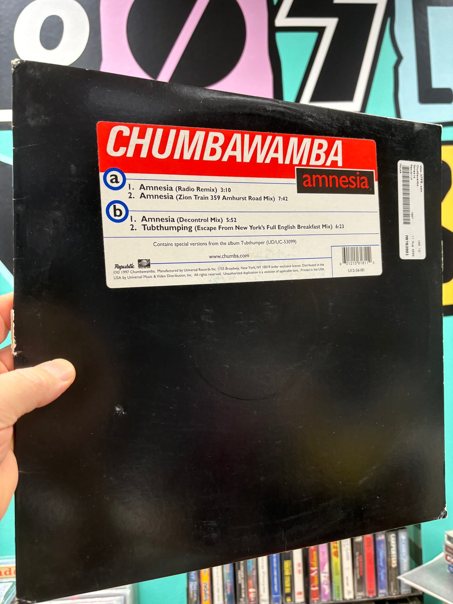 Chumbawamba: Amnesia, 12inch, Republic Records, US 1998