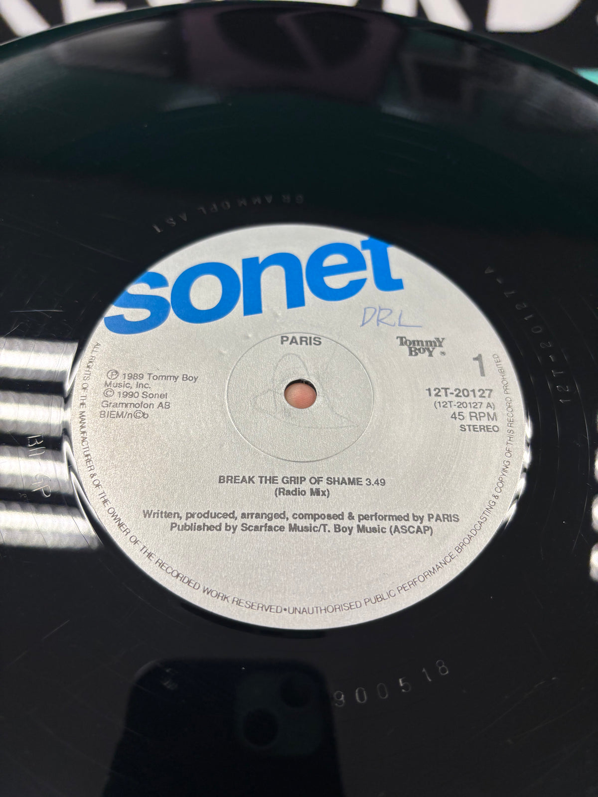 Paris: Break The Grip Of Shame, 12inch, Sonet, Sweden 1990