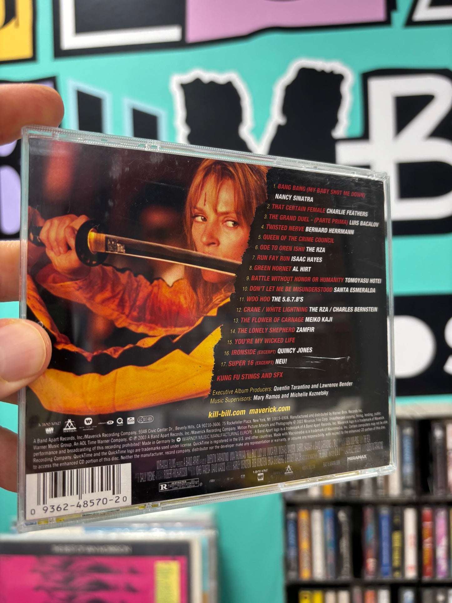 Kill Bill Vol. 1 - Original Soundtrack, CD, Enhanced, reissue, A Band Apart, Maverick, Warner Music Group Soundtracks, Europe 2004