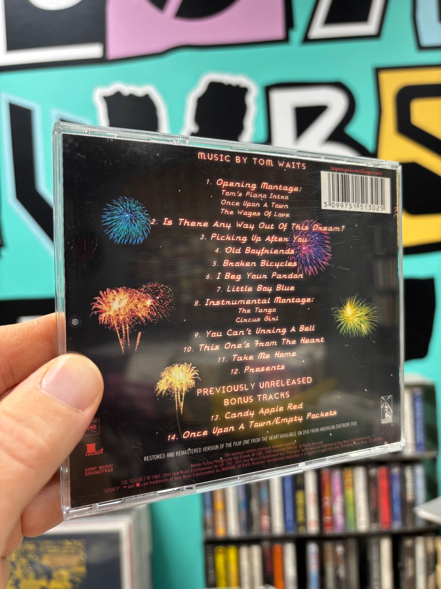 Tom Waits - One From The Heart (Music From The Motion Picture), reissue, remastered, enhanced, Legacy, Columbia, Sony Music Soundtrax, UK & Europe 2004