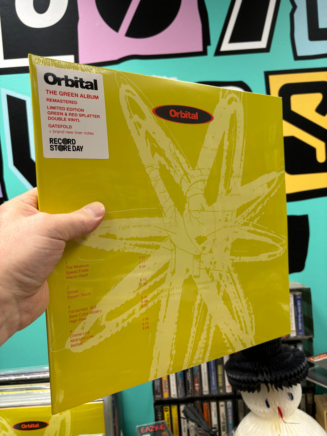 SUPERALE‼️‼️‼️ Orbital: Orbital, 2LP, reissue, remastered, gatefold, Record Store Day, printed inner sleeves, stickers, splatter green disc, splatter red disc, Europe 2024