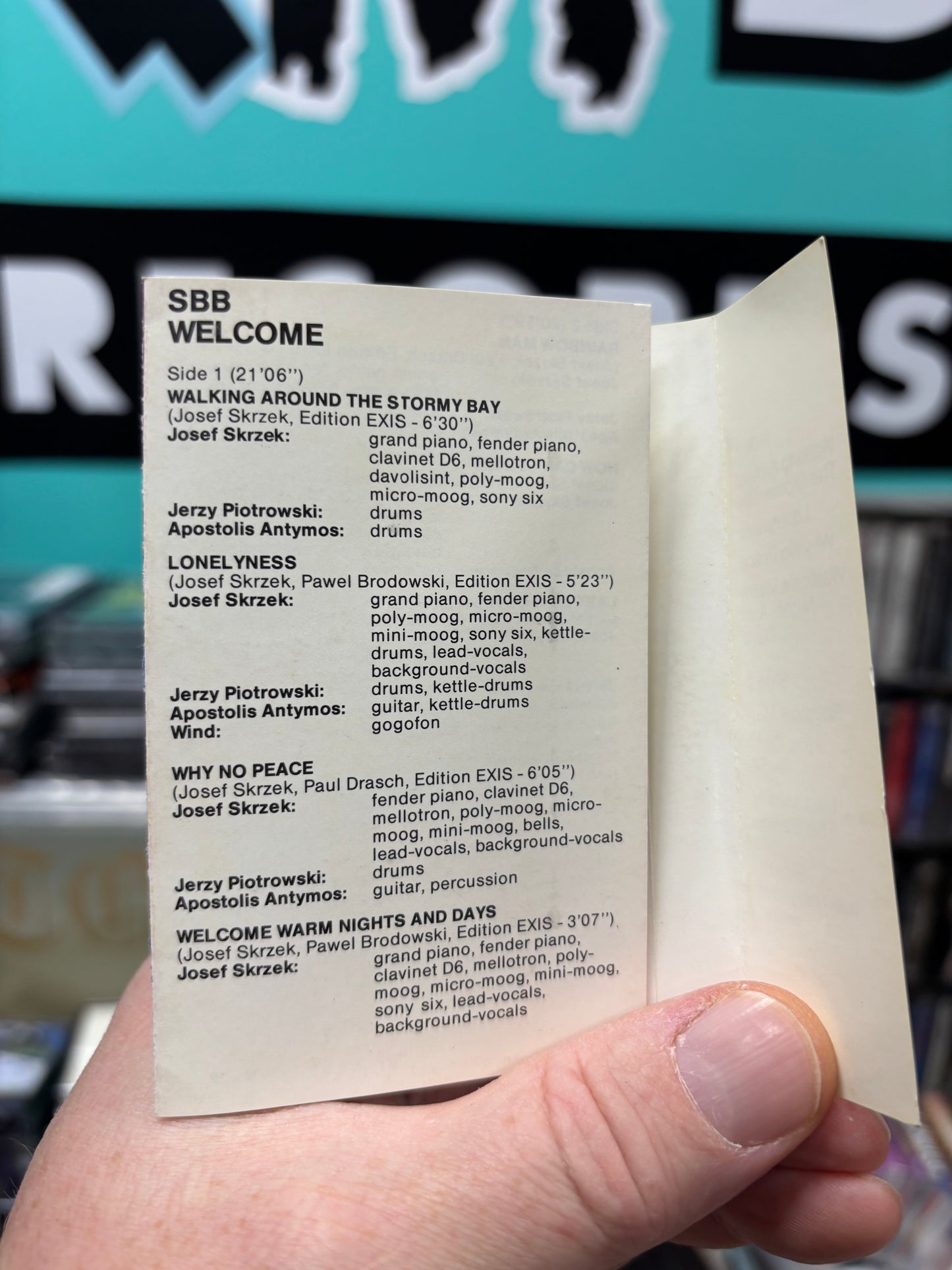 SBB: Welcome, C-cassette, Spiegelei, Germany 1979