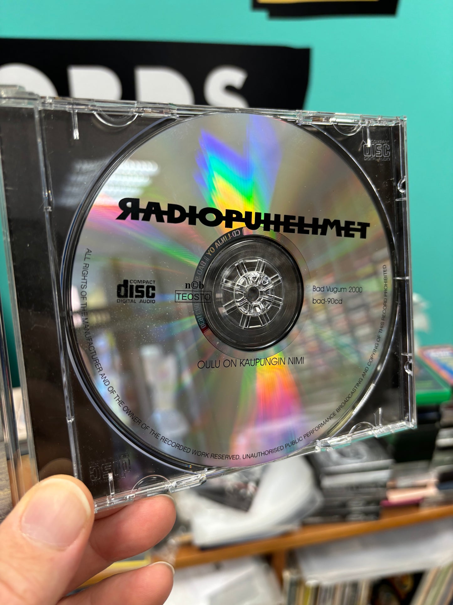 Radiopuhelimet: Oulu On Kaupungin Nimi, CD, Only CD pressing, Bad Vugum, Finland 2000