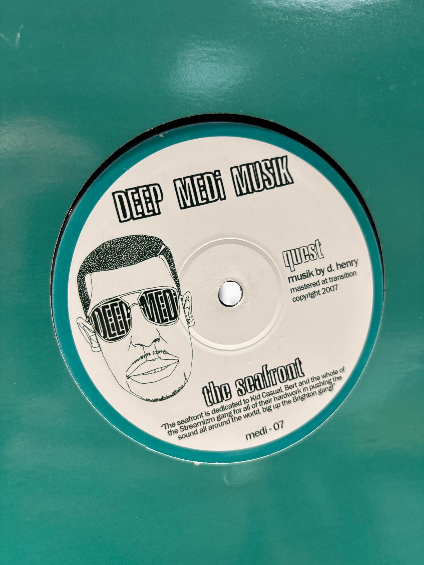 Quest: The Seafront, 12inch, Only pressing, Deep Medi Musik, UK 2008