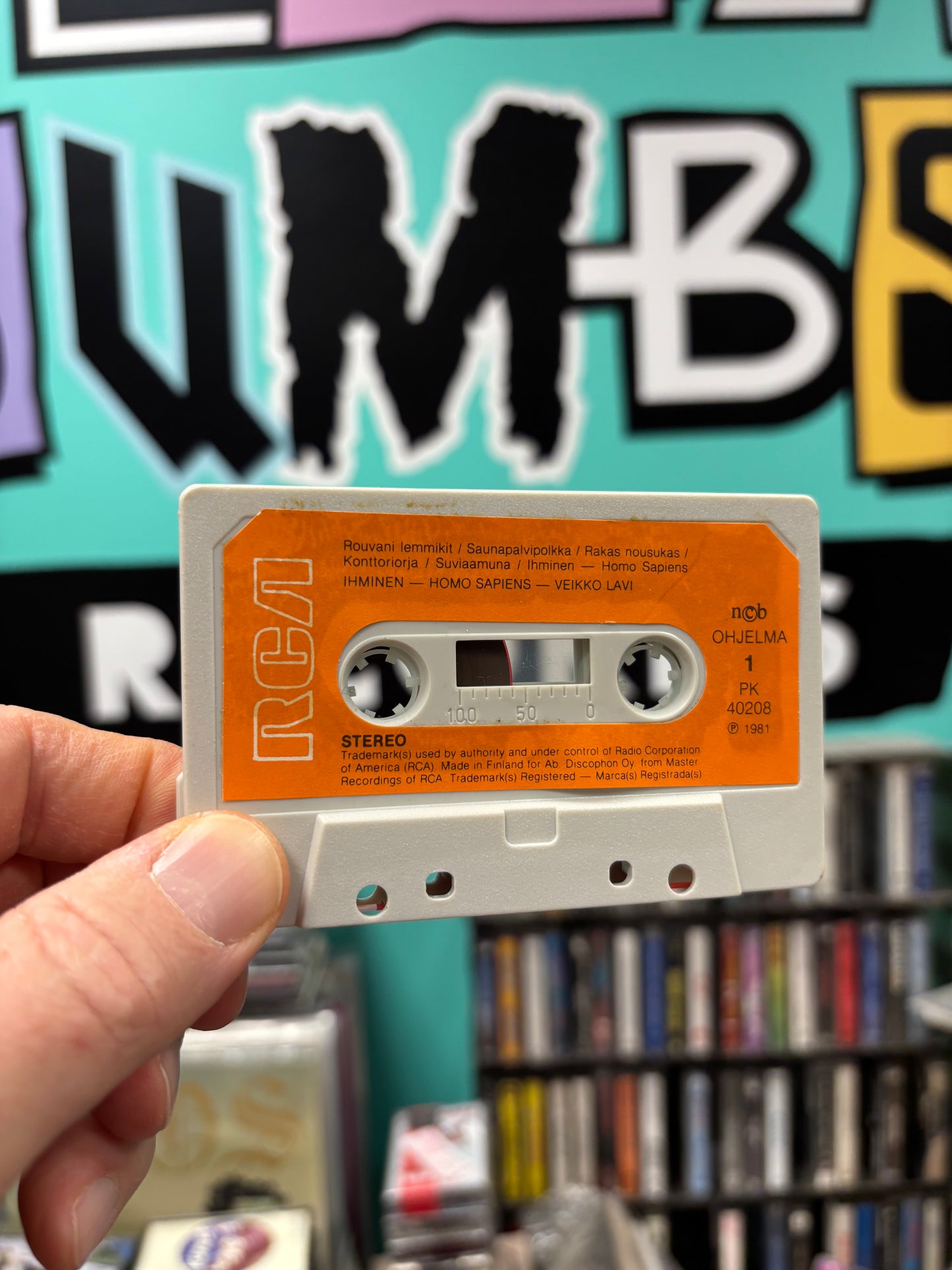 Veikko Lavi: Ihminen - Homo Sapiens, cassette, Only cassette pressing, RCA Victor, Finland 1982