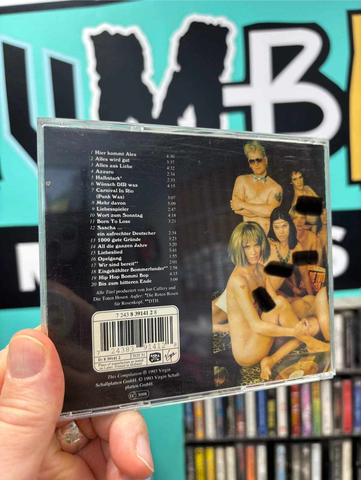 Die Toten Hosen: Reich & Sexy, CD, compilation, Totenkopf, Virgin, Europe 1993