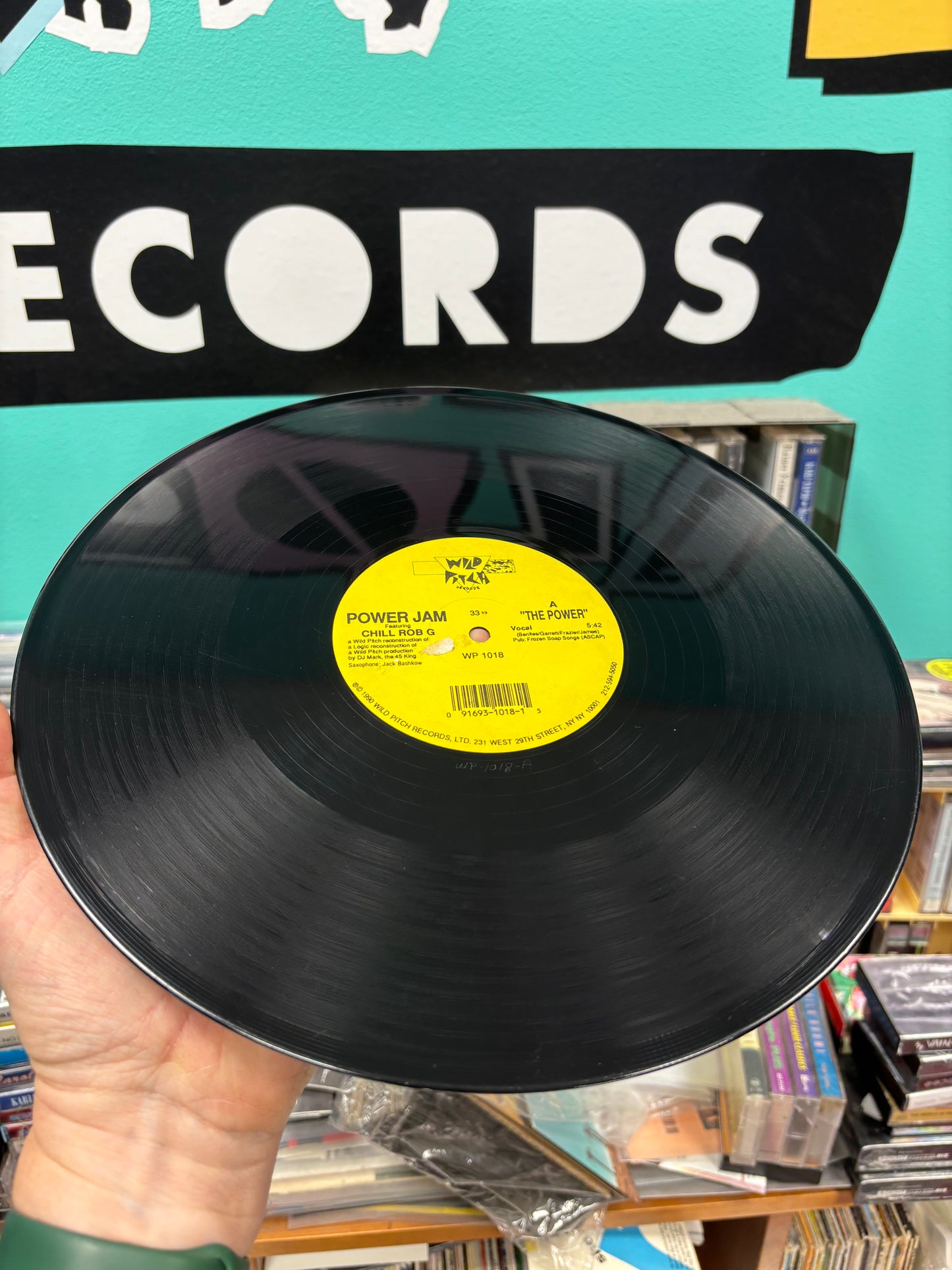 Power Jam featuring Chill Rob G: The Power, 12inch, repress, Wild Pitch, US 1990