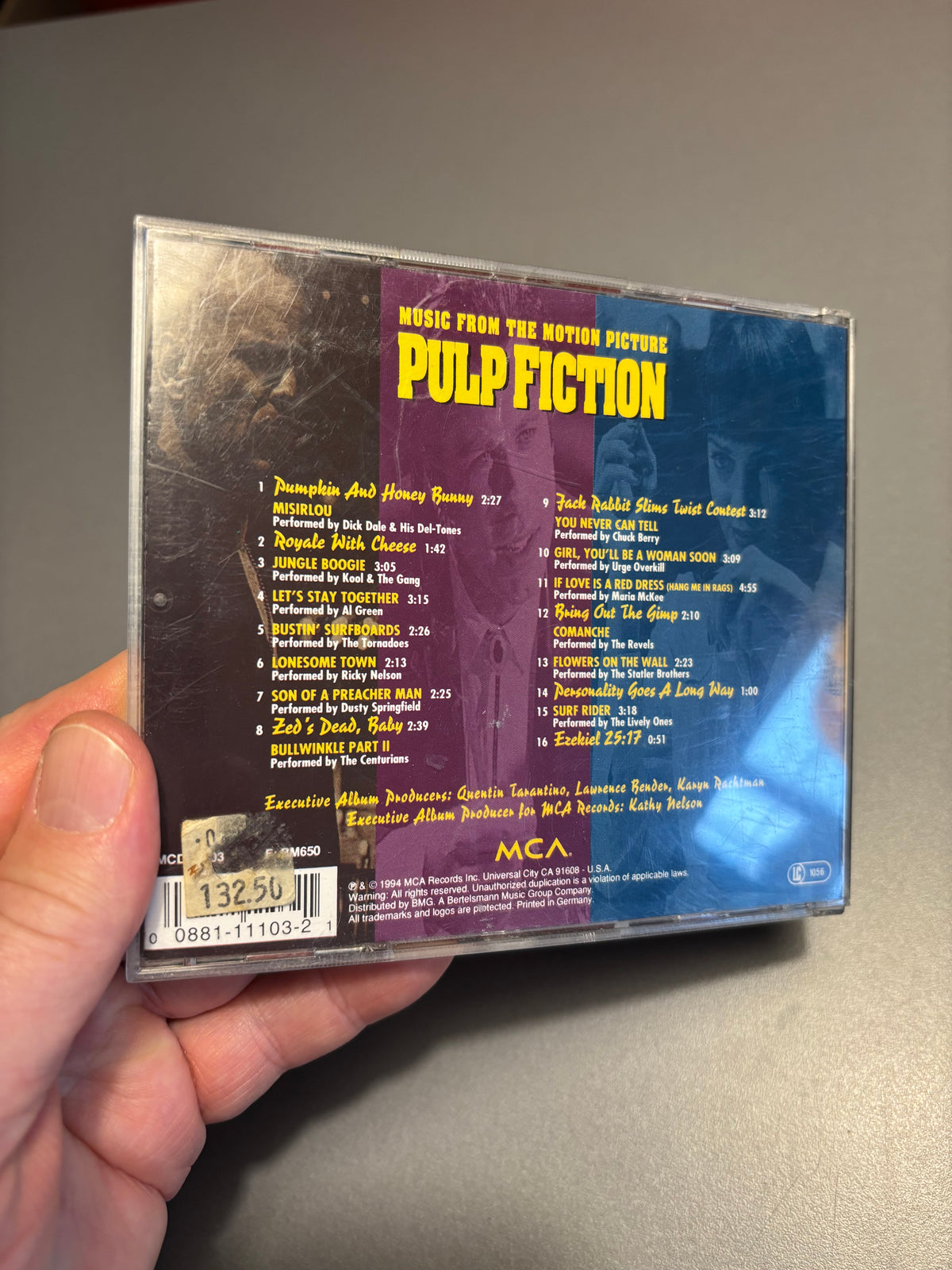 Pulp Fiction - Music From The Motion Picture, CD, MCA Records, Europe 1994
