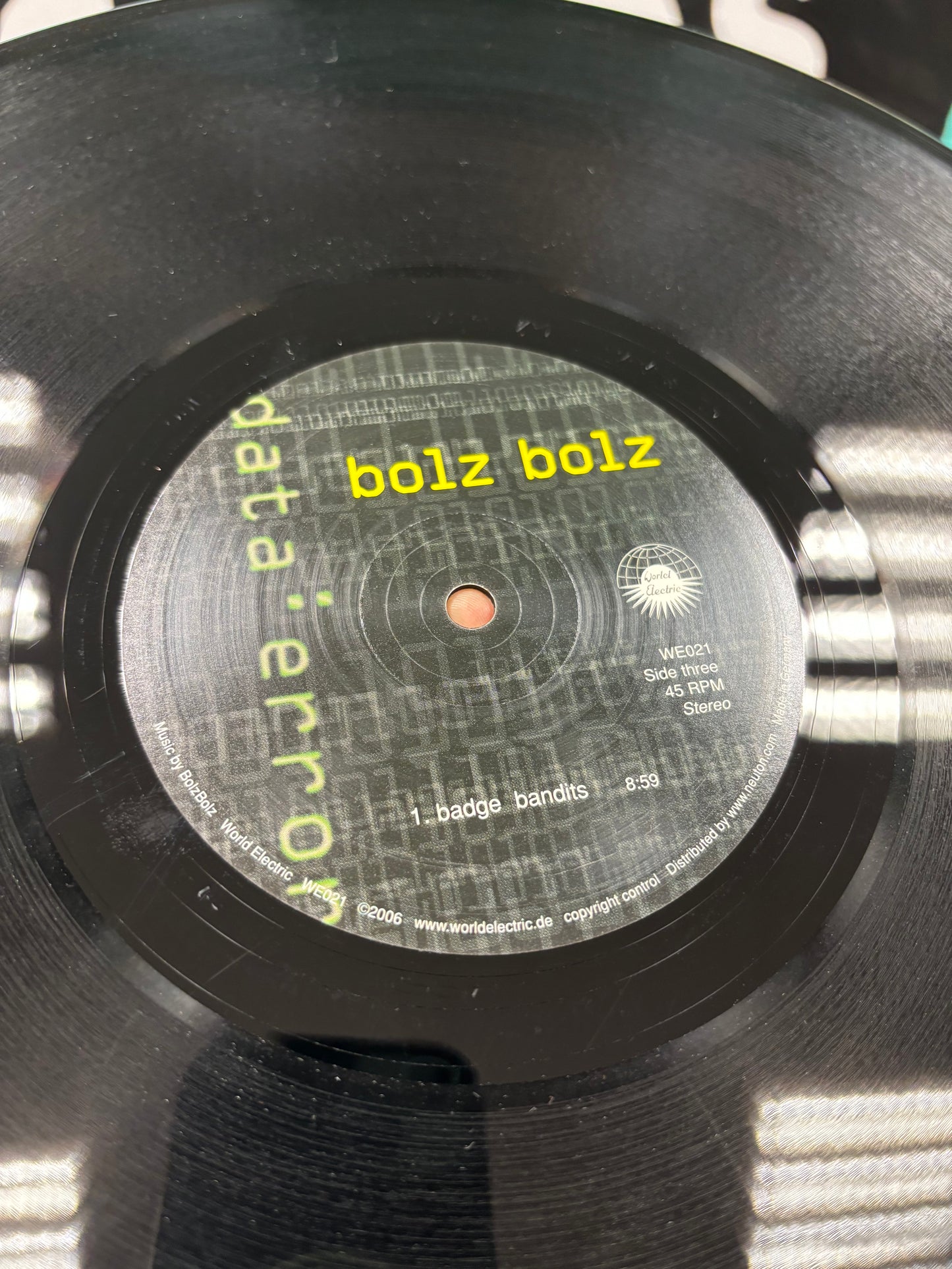 Bolz Bolz - Data: Error, 2x12inch album, Only vinyl pressing, Germany 2006