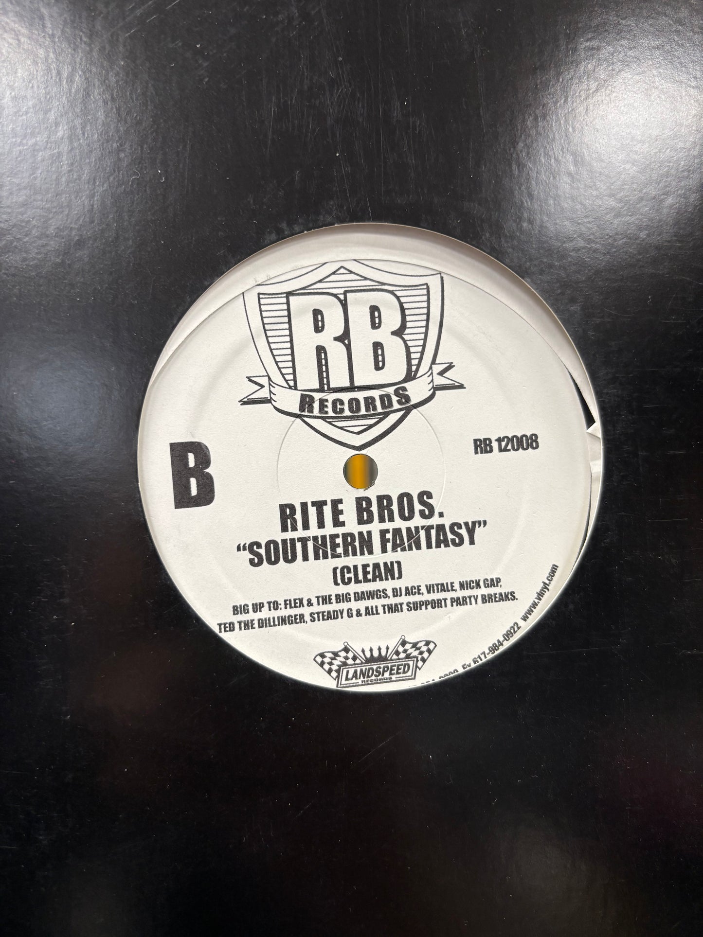Rite Bros. : Southern Fantasy, 12inch, Only pressing, RB Records, US 2000