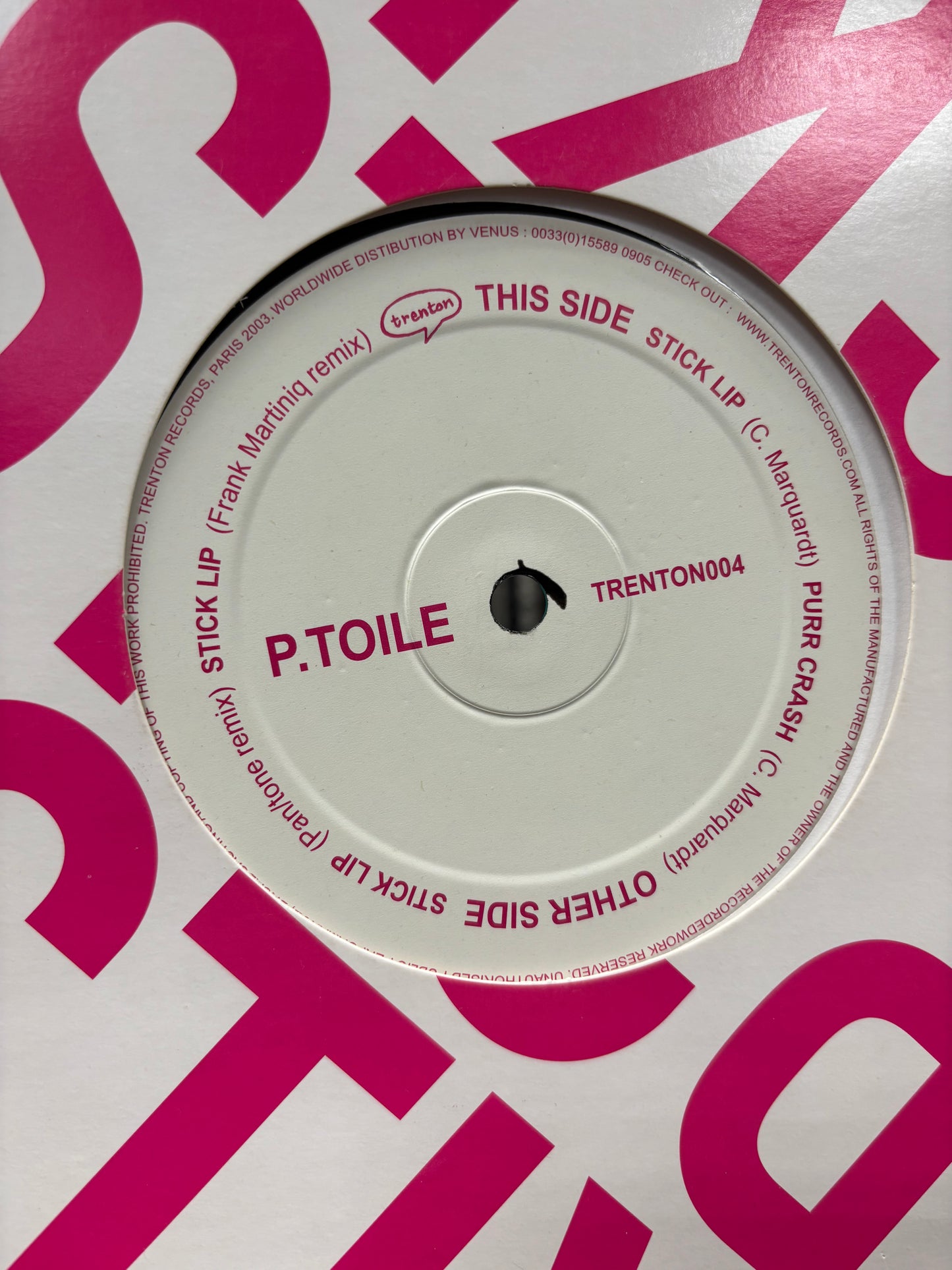 P. Toile: Stick Lip EP, 12inch, Only pressing, Trenton Records, France 2004