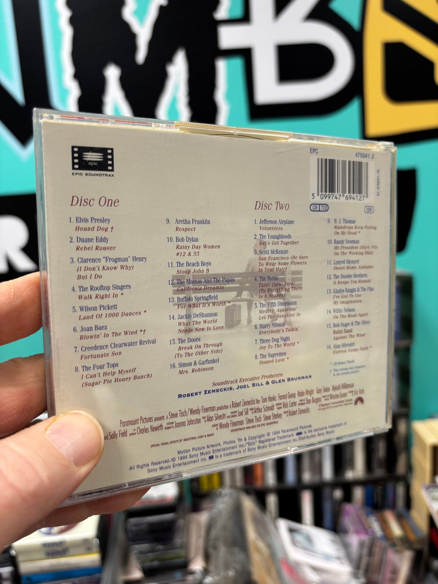 Forrest Gump - The Soundtrack, 2CD, Epic Soundtrax, Europe 1994