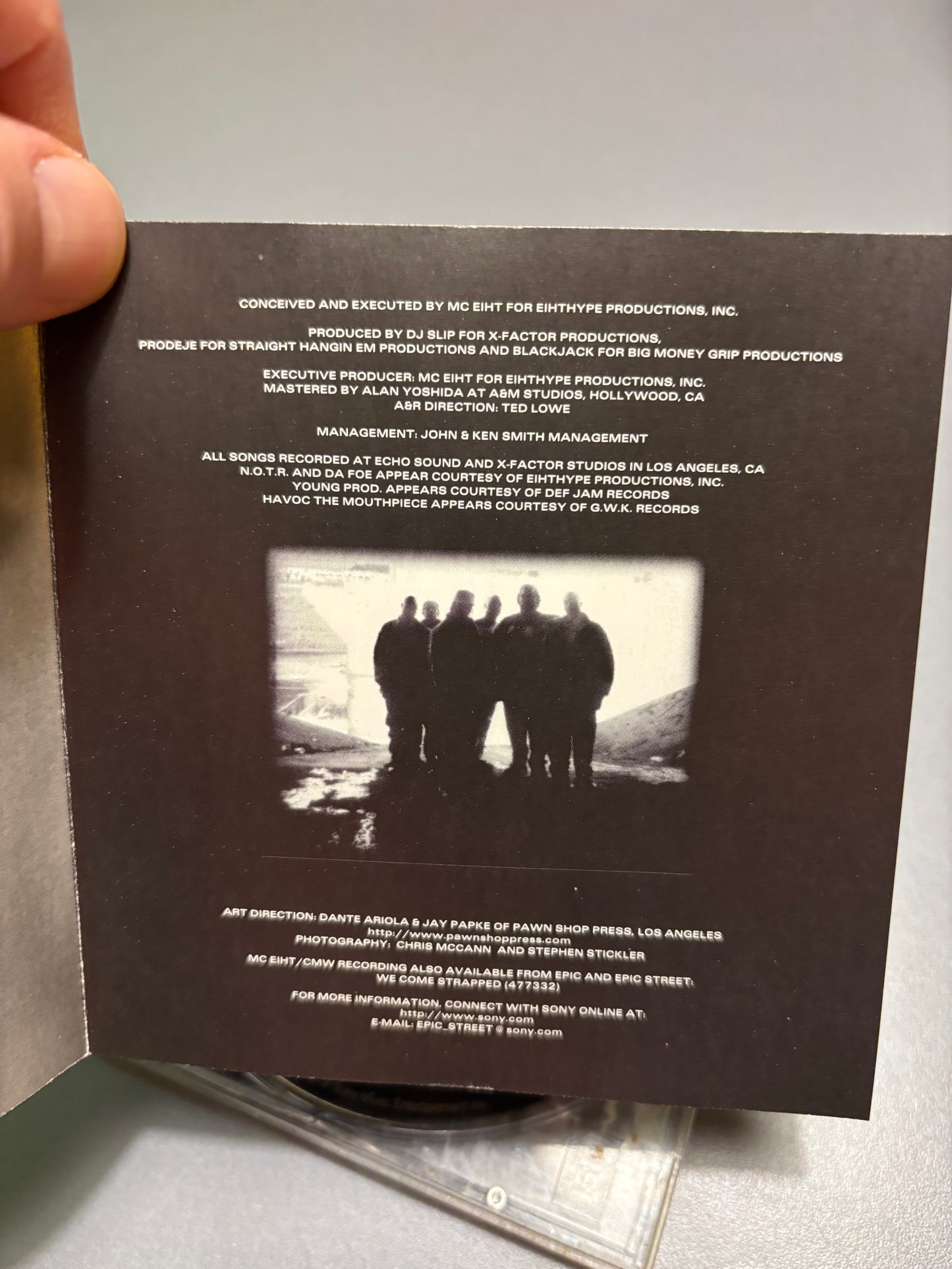 MC Eiht featuring CMW: Death Threatz, CD, Epic Street, Europe 1996