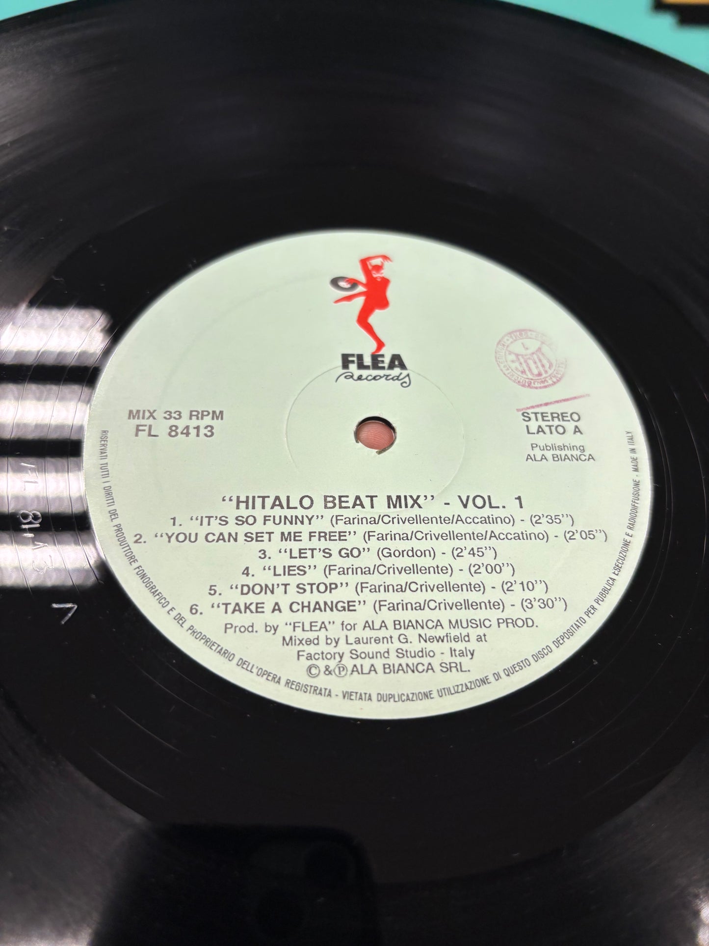 Hitalo Beat Mix Volume 1, 12inch, Only vinyl pressing, Compilation, Mixed, Flea Records, Italy 1989