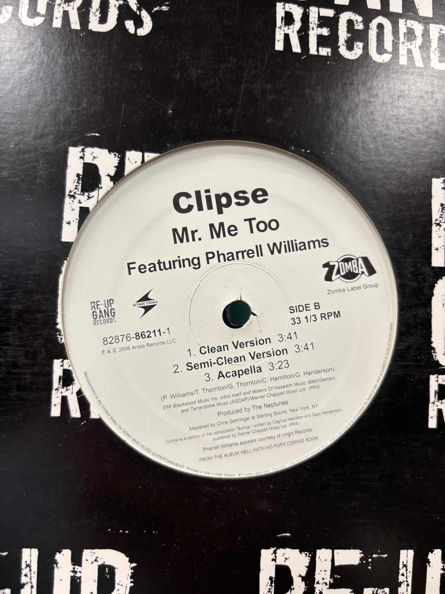 Clipse feat. Pharrell Williams: Mr. Me Too, 12inch, Star Trak Entertainment, Re-Up Gang Records, US 2006