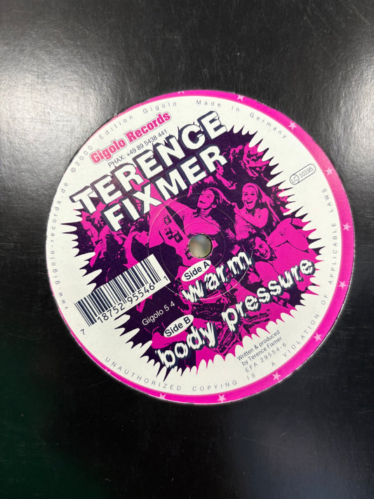 Terence Fixmer: Warm/Body Pressure, 12inch, reissue, International Deejay Gigolo Records, Germany 2000