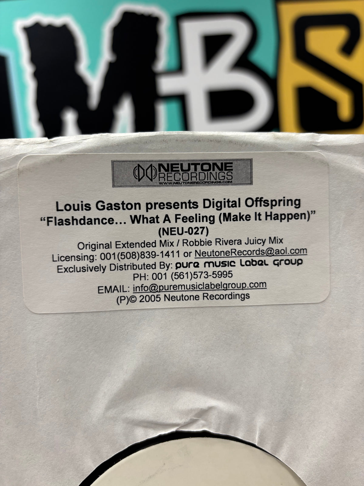 Louis Gaston presents Digital Offspring: ”Flashdance…What A Feeling (Make It Happen)”, 12inch, promo, Neutone Recordings, US 2005