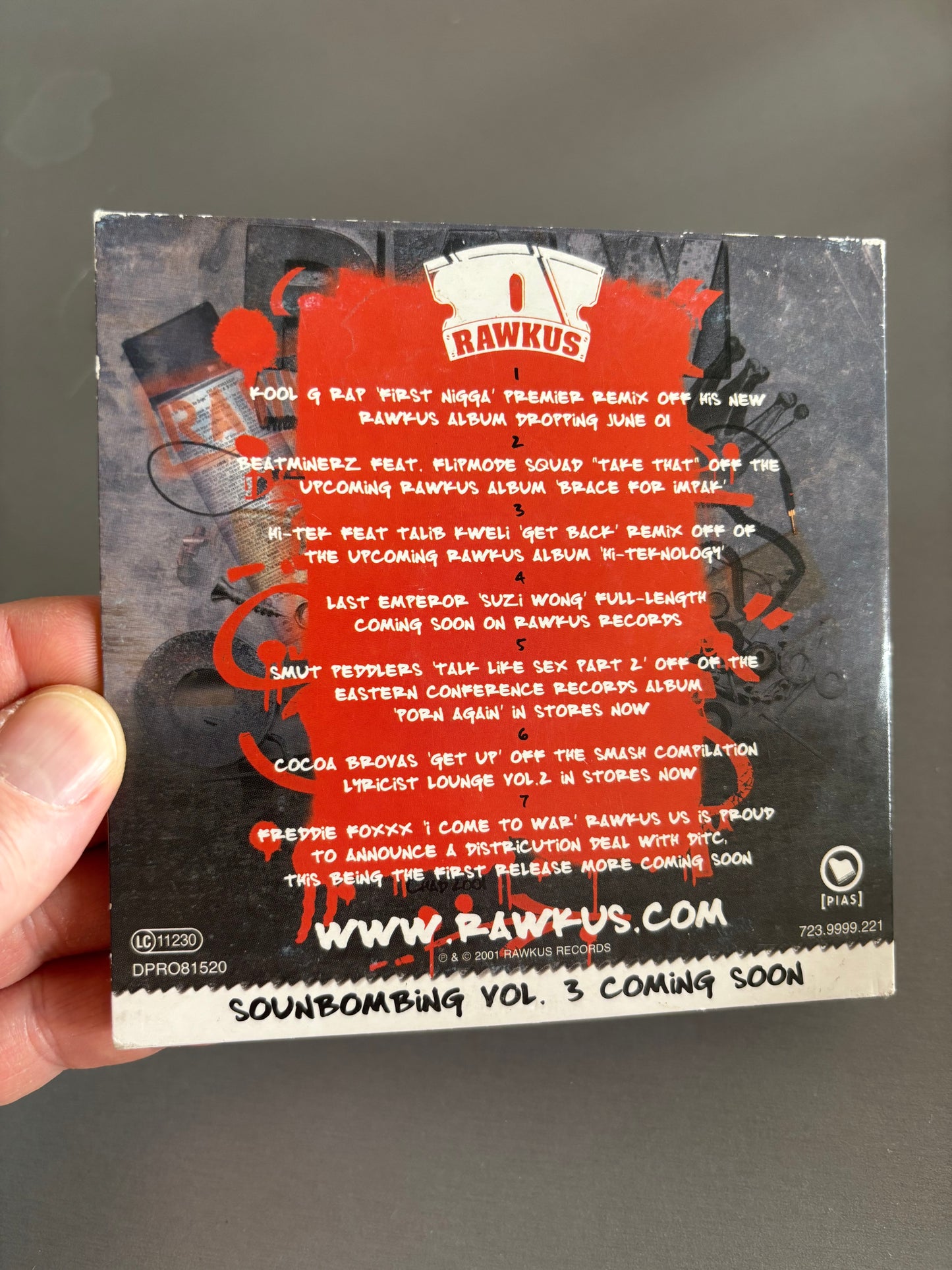 Exclusive Rawkus Sampler, CD, promo, Rawkus, Netherlands 2001