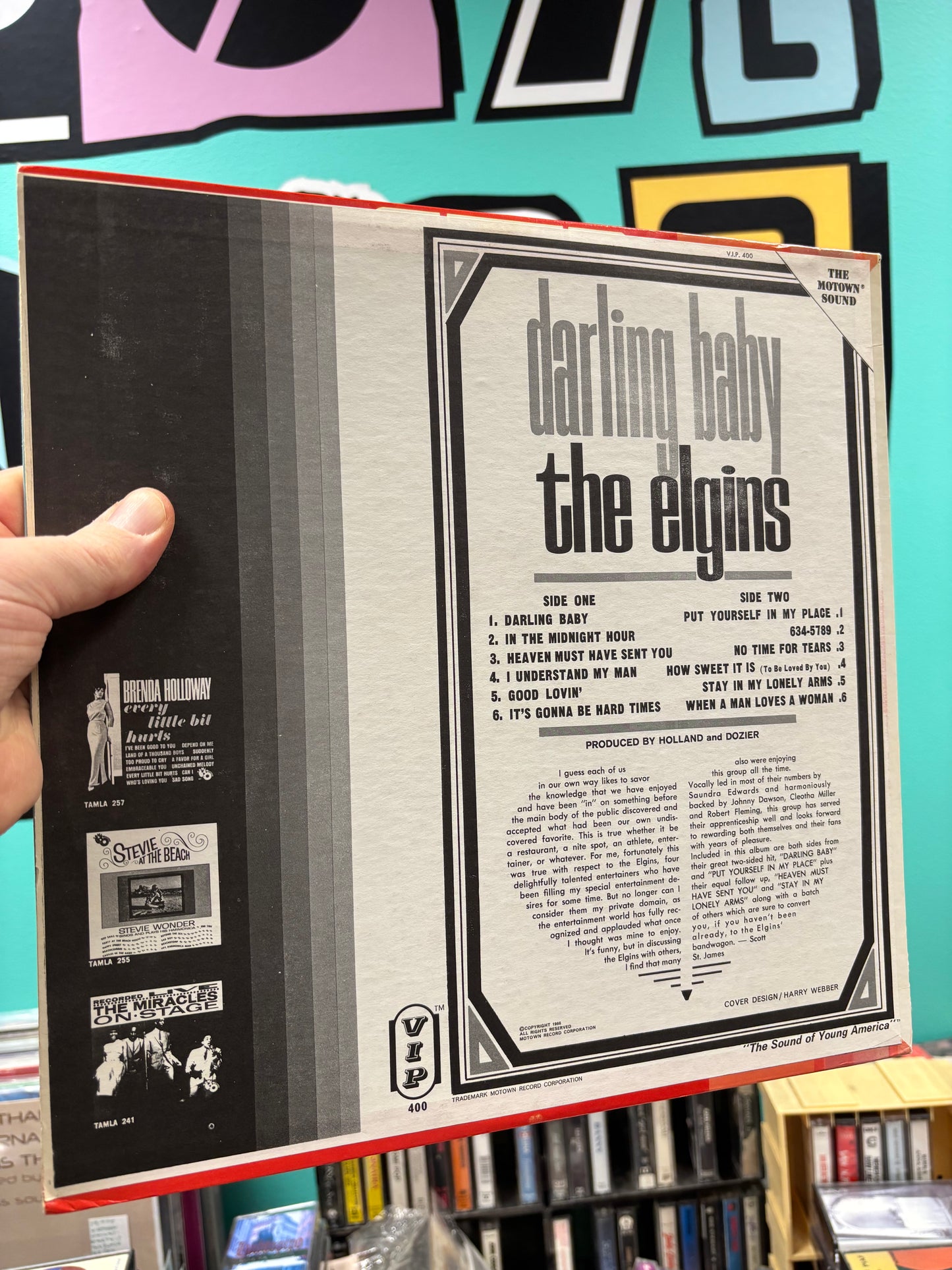 The Elgins: Darling Baby, LP, Mono, V.I.P., US 1966