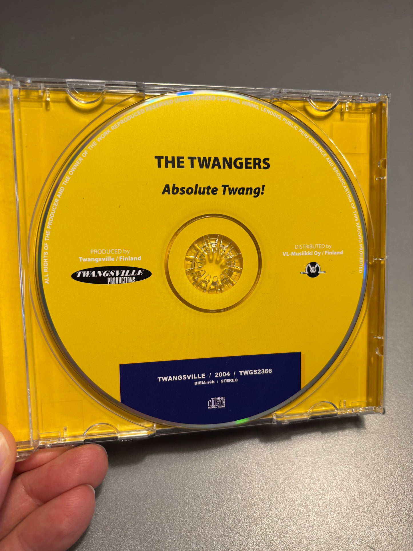 The Twangers: Absolute Twang!, CD, Only pressing, Twangsville Productions, Finland 2004