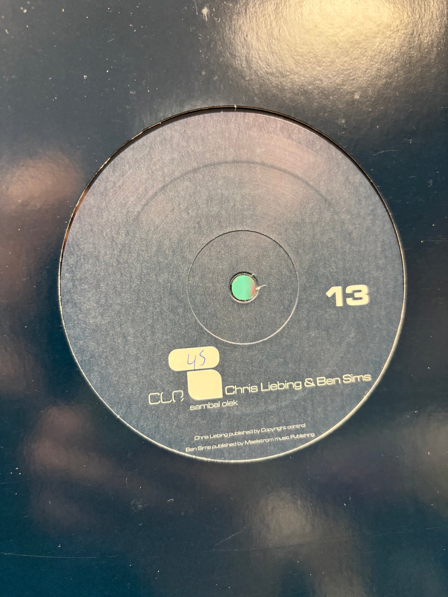 Chris Liebing & Ben Sims: Work It/Sambal Olek, 12inch, Only official pressing, CLR, Germany 2005