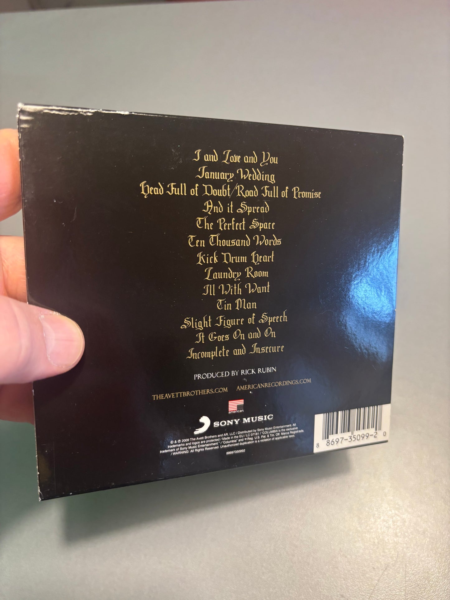 The Avett Brothers, CD, O-Card, American Records, Sony Music, Europe 2009