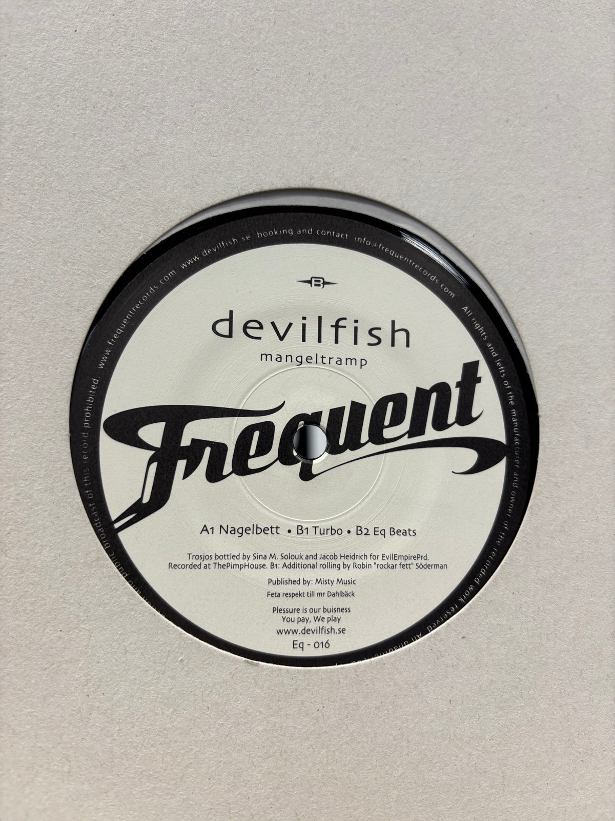 Devilfish: Mangeltramp, 12inch, 1st pressing, Frequent, UK 2004
