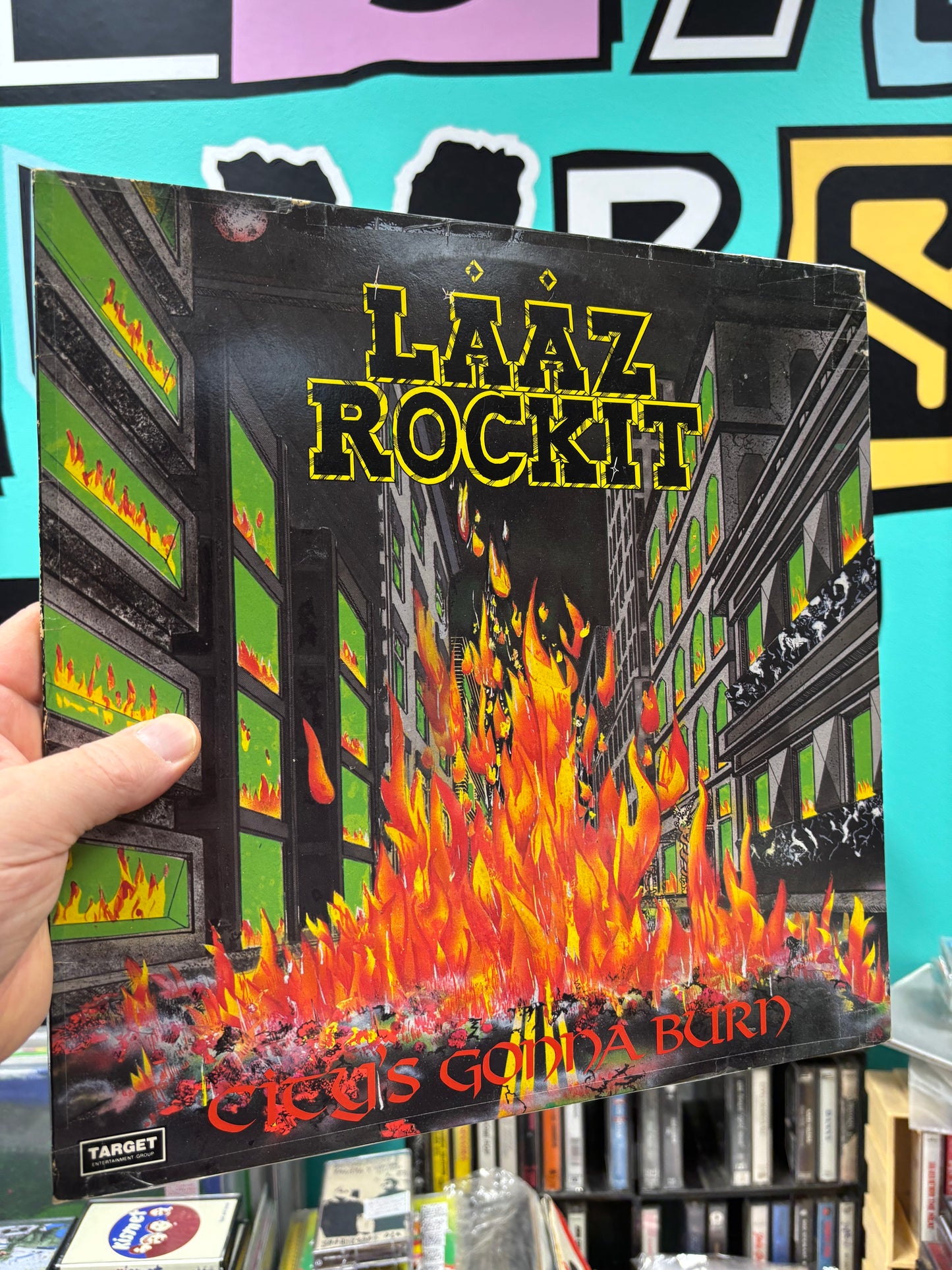 Laaz Rockit: City’s Gonna Burn, LP, Steamhammer, Germany 1985