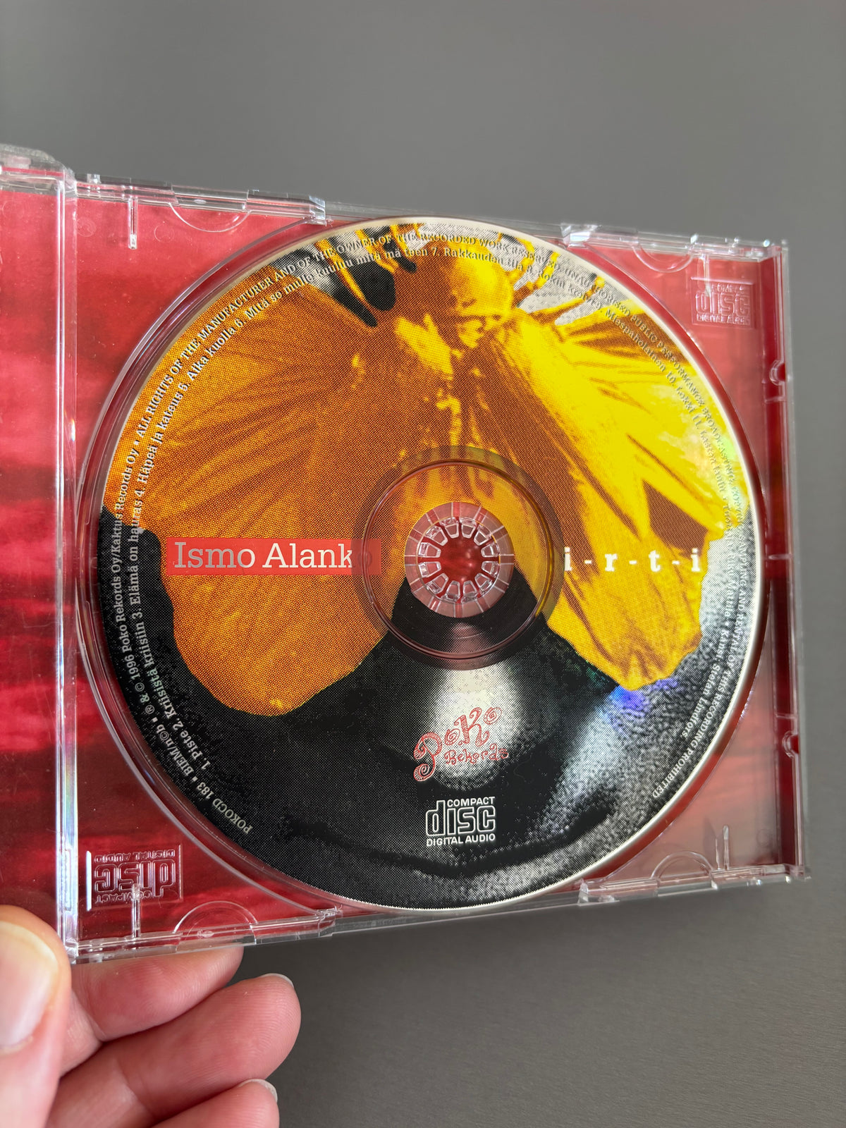 Ismo Alanko: Irti, CD, 1st pressing, Poko Rekords, Finland 1996