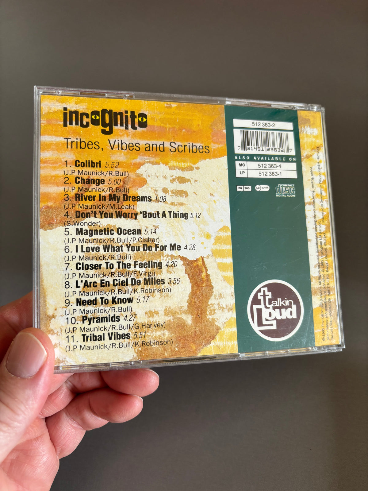 Incognito: Tribes, Vibes and Scribes, CD, reissue, Talkin’ Loud, UK year?