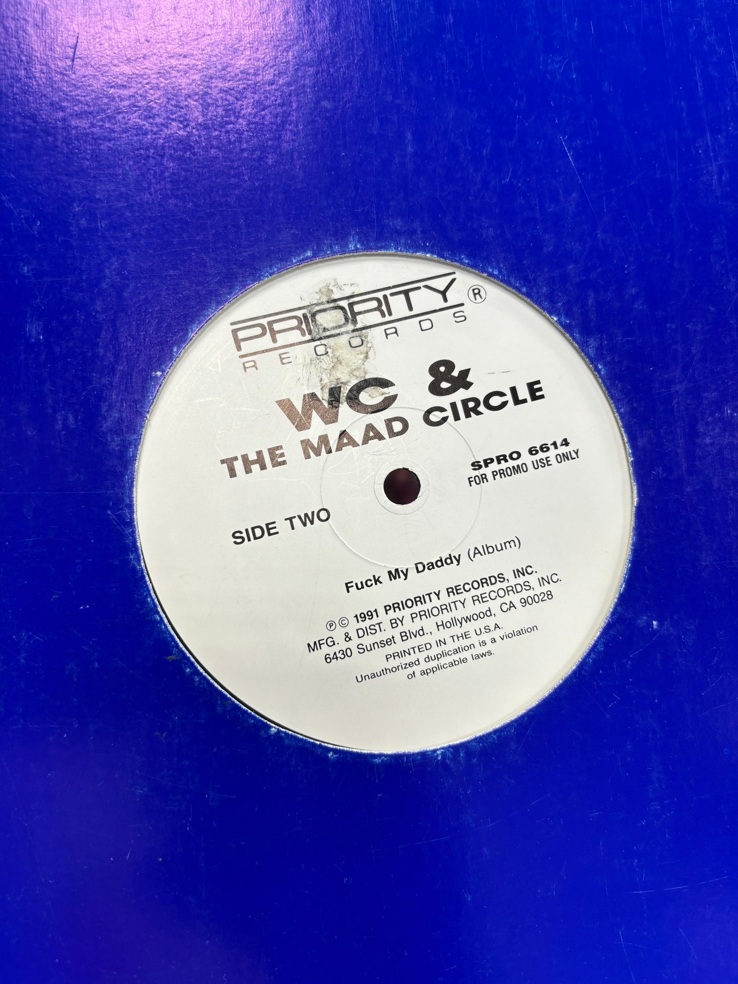 WC & The Mad Circle: Ain’t A Damn Thang Changed, 12inch, promo, Only vinyl pressing, Priority Records, US 1991