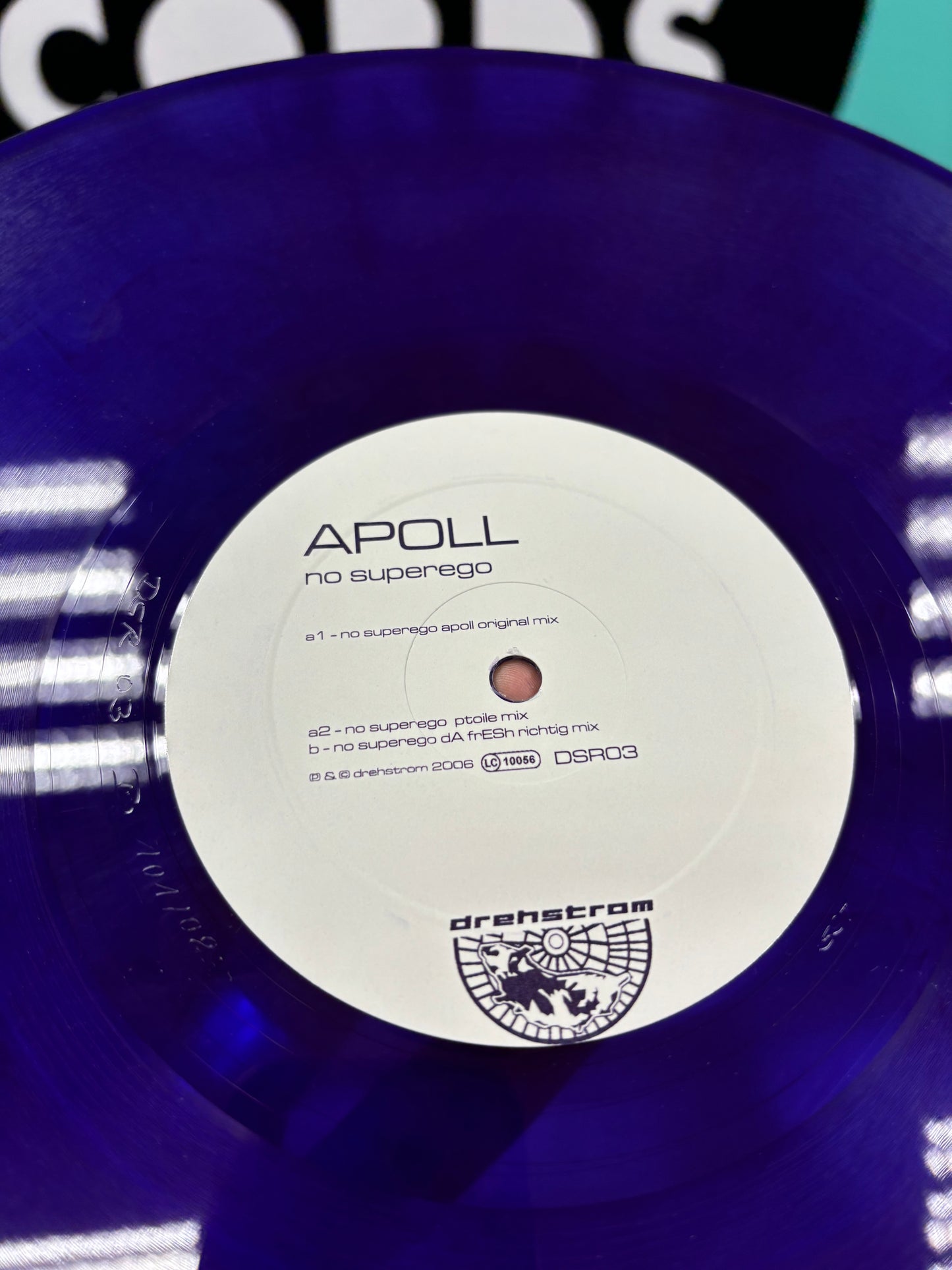 Apoll: No Superego, 12inch, Only pressing, Drehstrom, Germany 2006