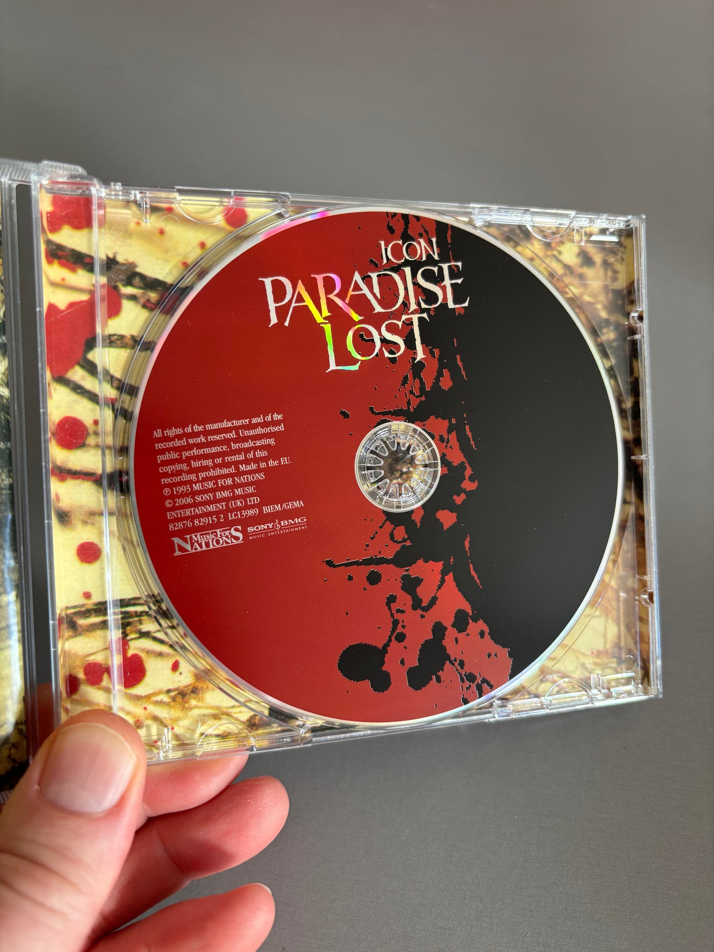 Paradise Lost: Icon, CD, reissue, Sony BMG Music Entertainment, Music For Nations, Europe 2006