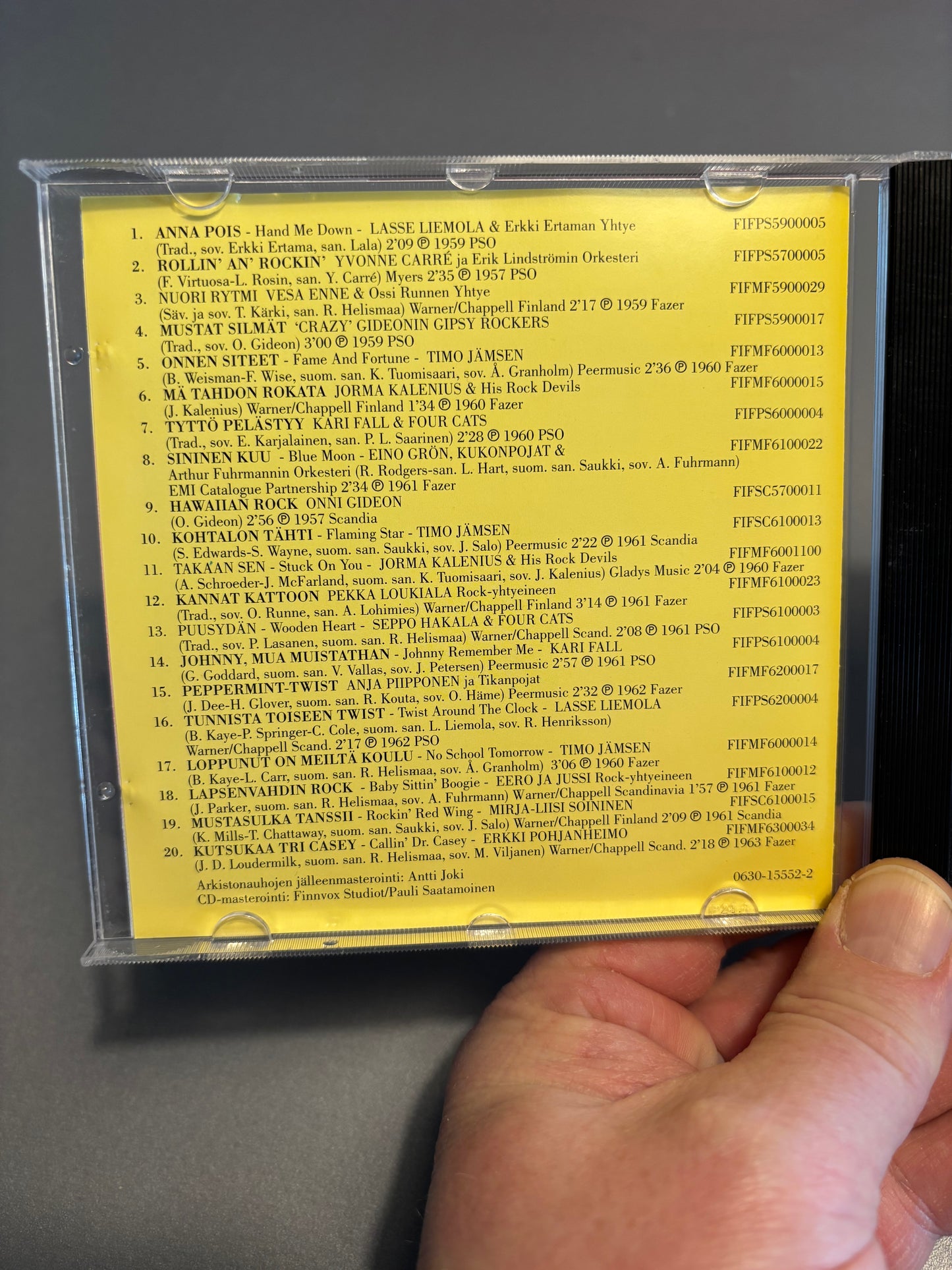 Kun Rock ’N’ Roll Tuli Suomeen 1 - Anna Pois, CD, Only pressing, Fazer Records, Finland 1996