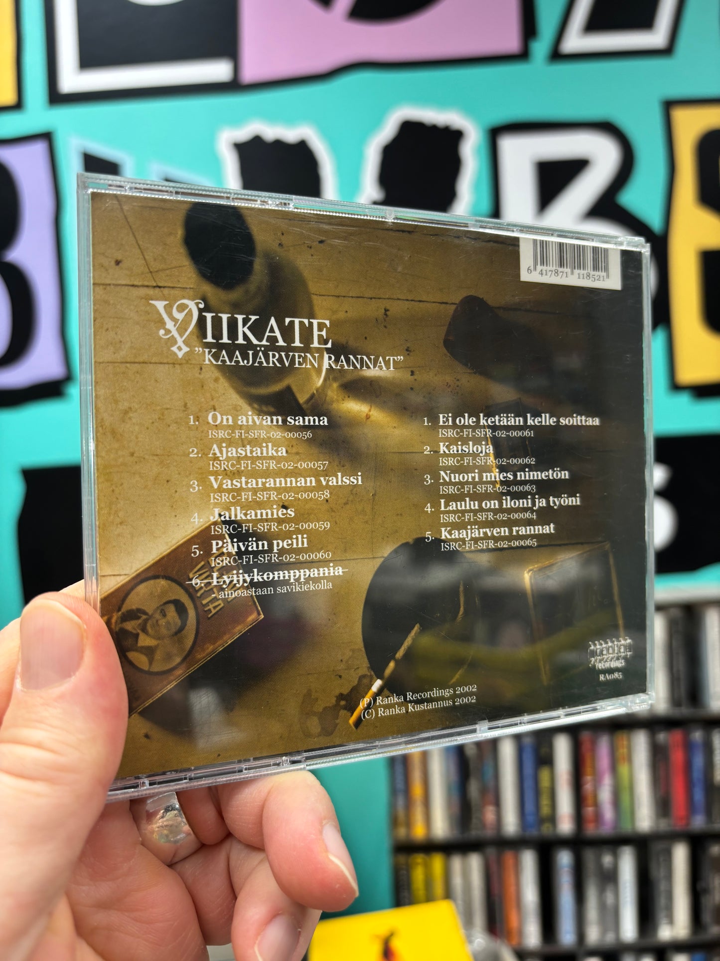 Viikate: Kaajärven Rannat, CD, 1st pressing, Ranka Recordings, Finland 2002