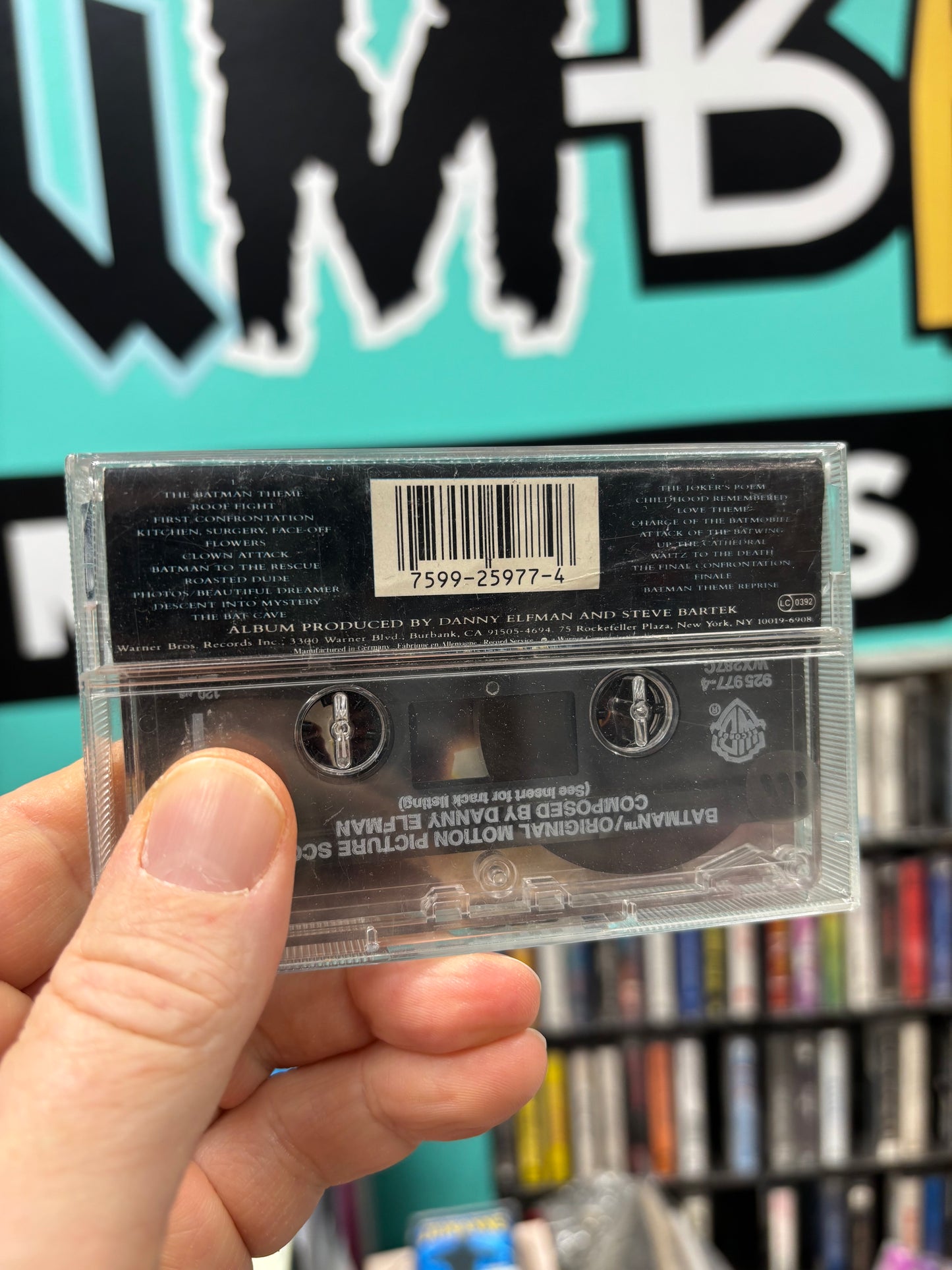 Batman (Original Motion Picture Score), cassette, Warner Bros. Records, UK & Europe 1989