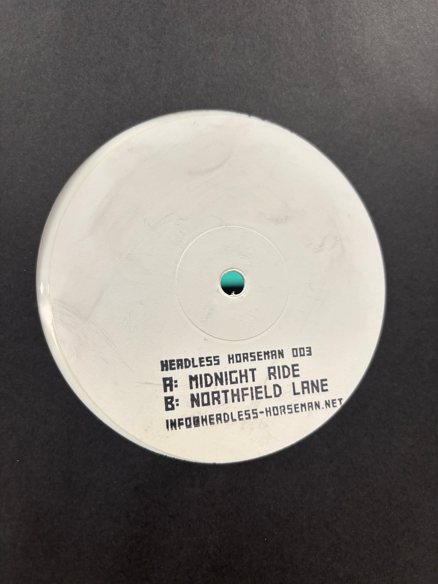 Headless Horseman: Headless Horseman 003, 12inch, White vinyl, Only pressing, Headless Horseman, Germany 2013