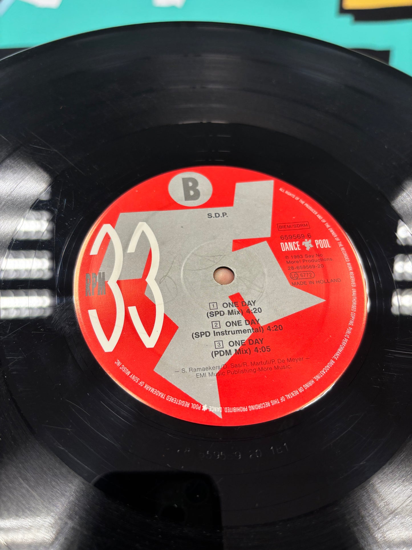 Soul Dance Project: One Day, 12inch, Dance Pool, France & Benelux 1993