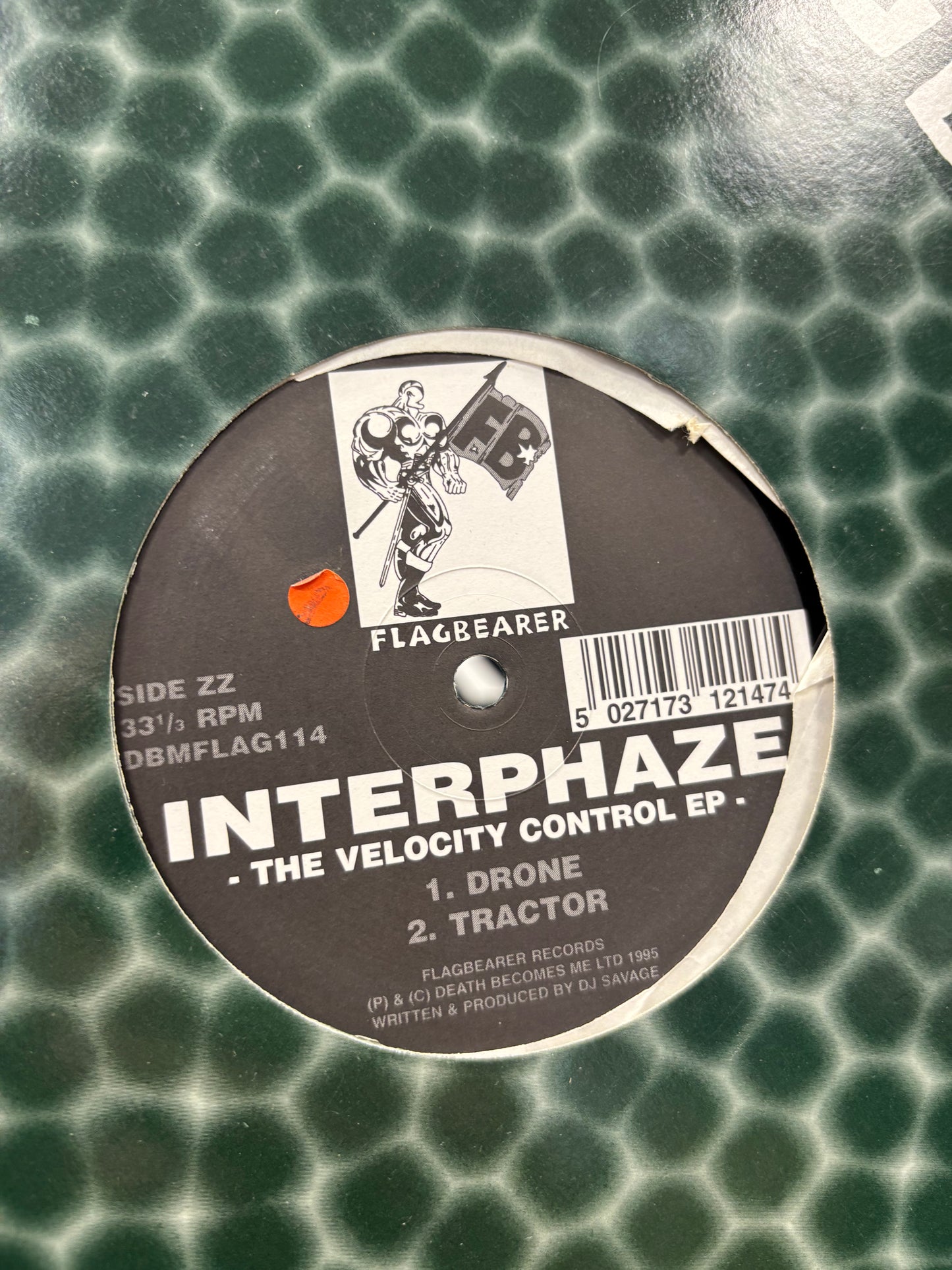 Interphaze: The Velocity Control EP, 2x12inch (A&B side missing!), Only pressing, Flagbearer Records, UK 1995